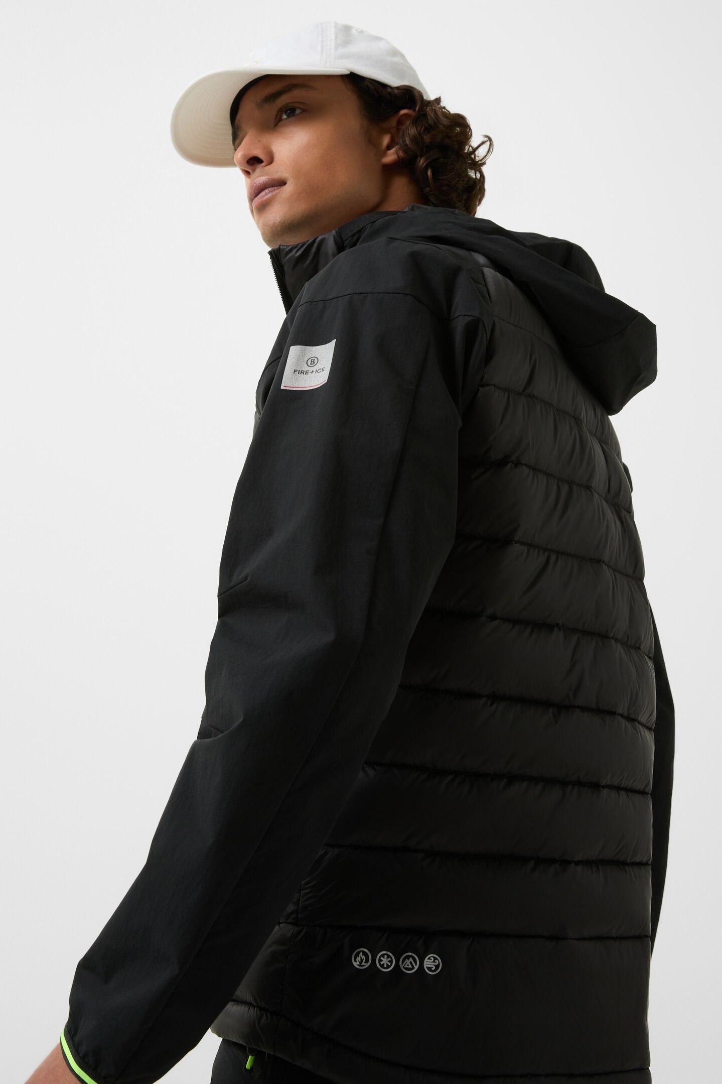 Hybrid-Steppjacke Kegan Schwarz