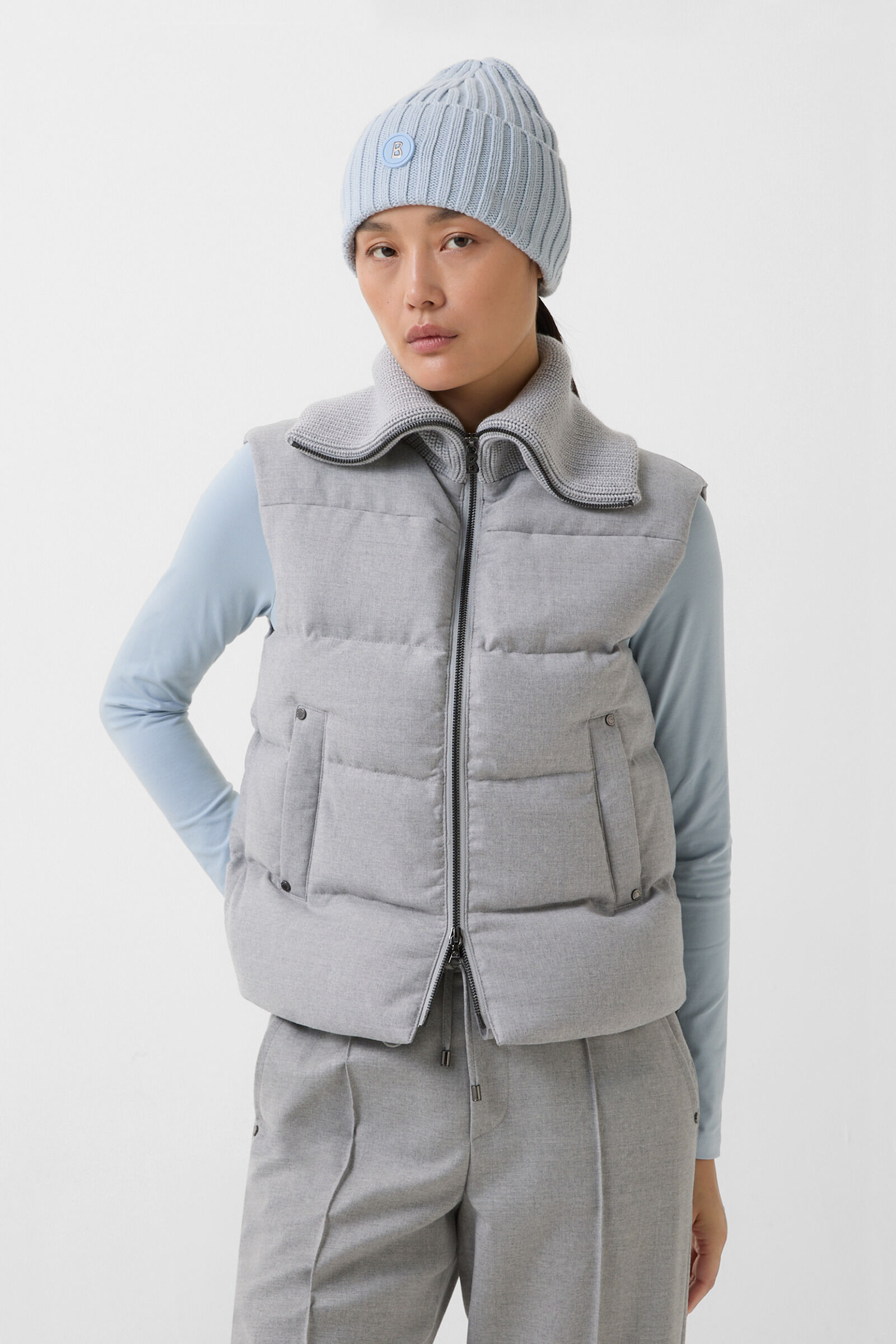 Eloise down waistcoat Light grey