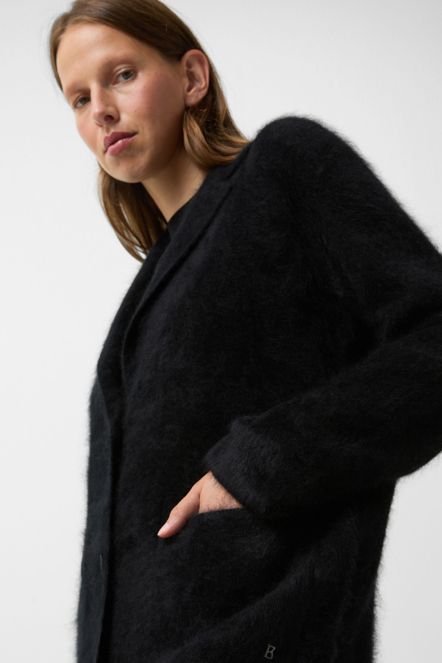 Kasjmier vest Jadie Zwart