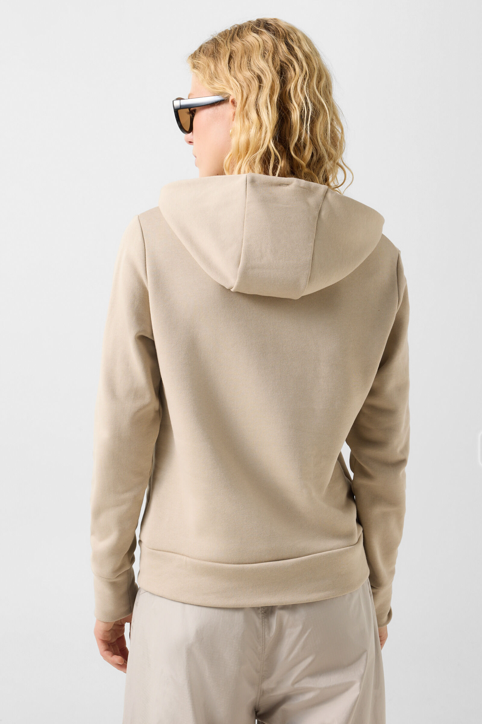 Nila cotton hoodie Beige