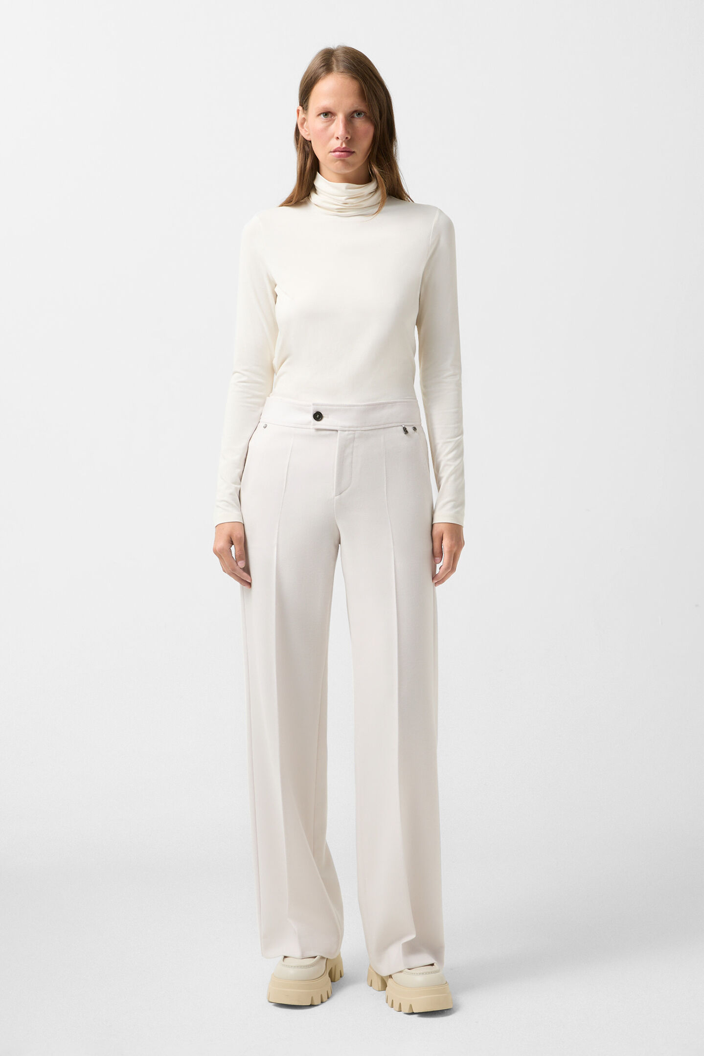 Puur wollen broek Hermia Crème