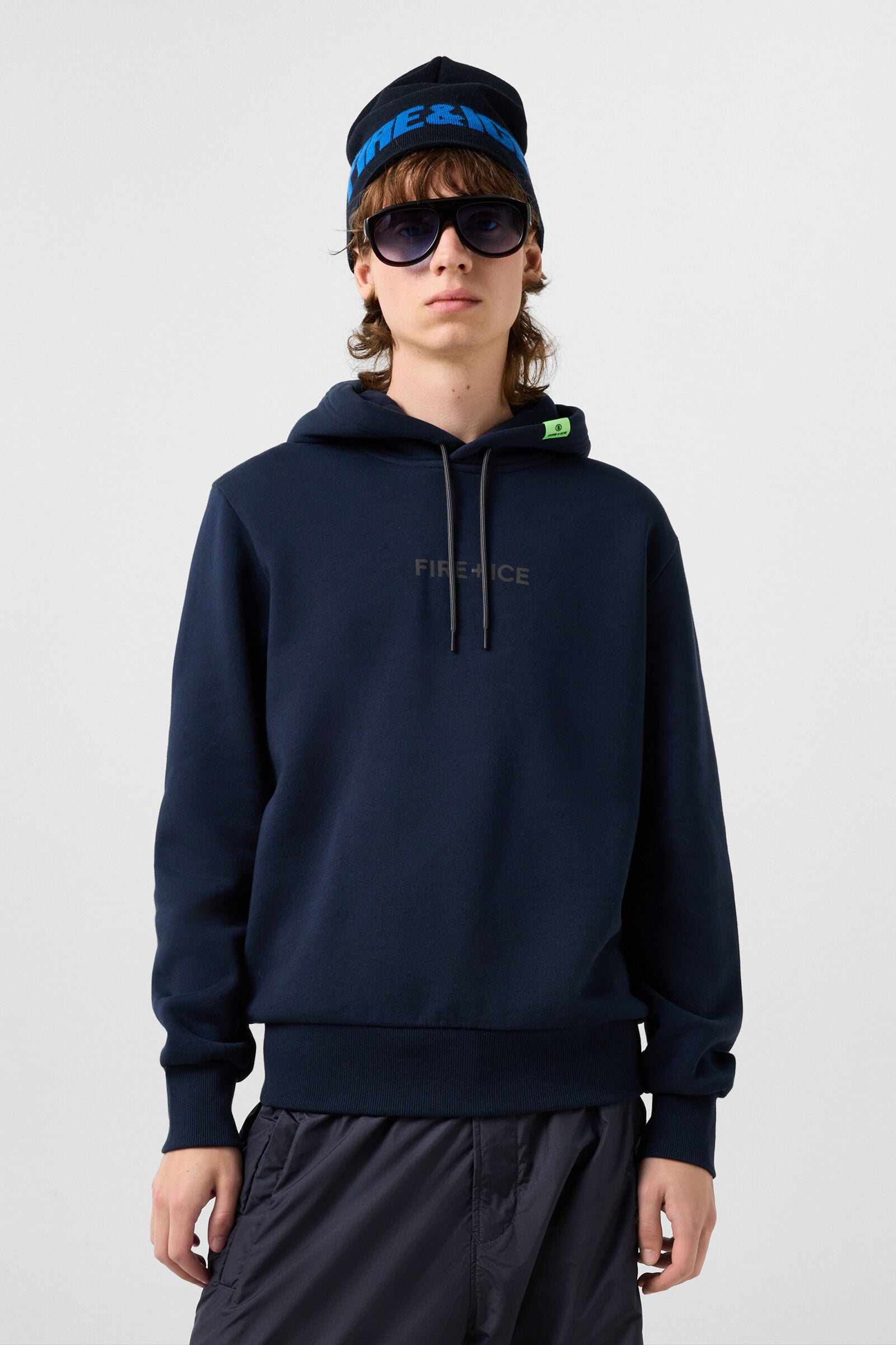 Covell Cotton Hoodie Navy
