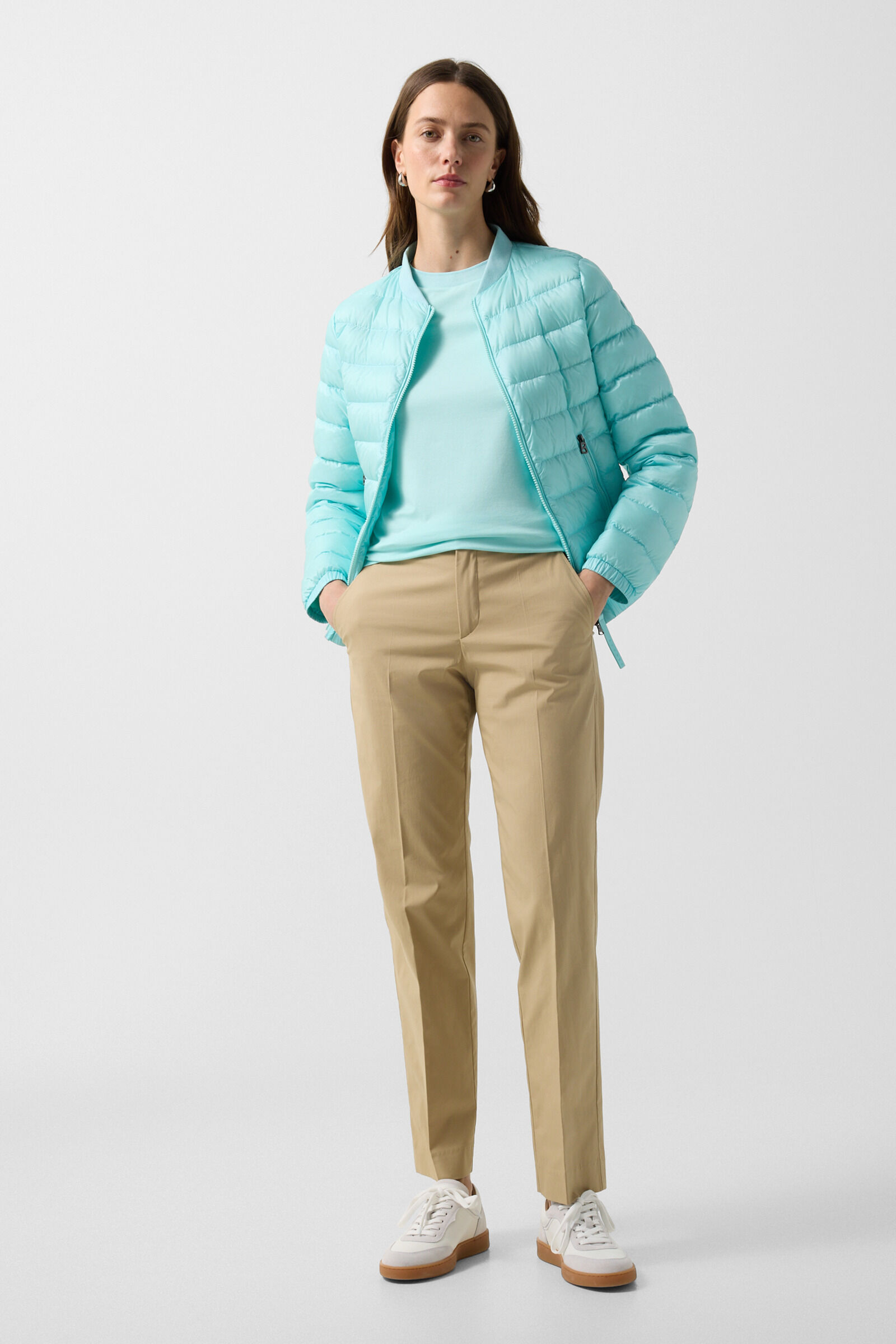 Pleated trousers Abbie Camel