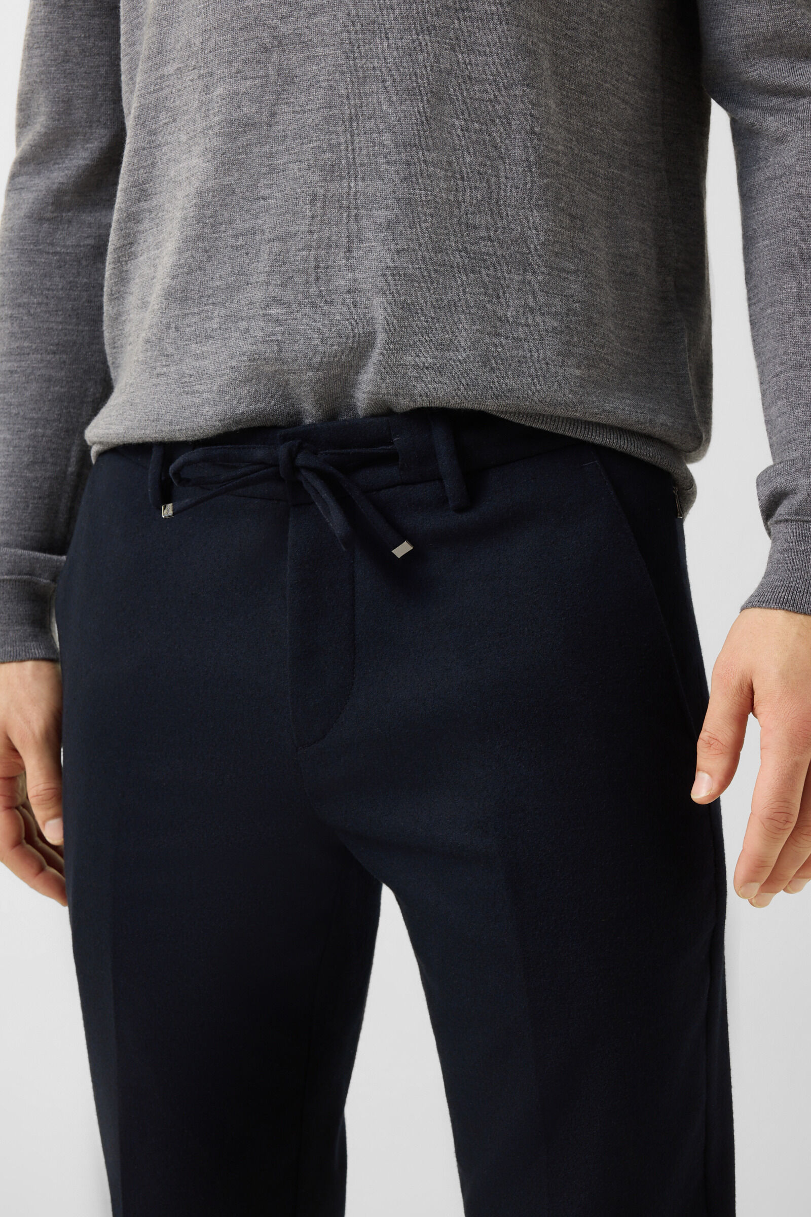 Riley Business wool mix pants Navy