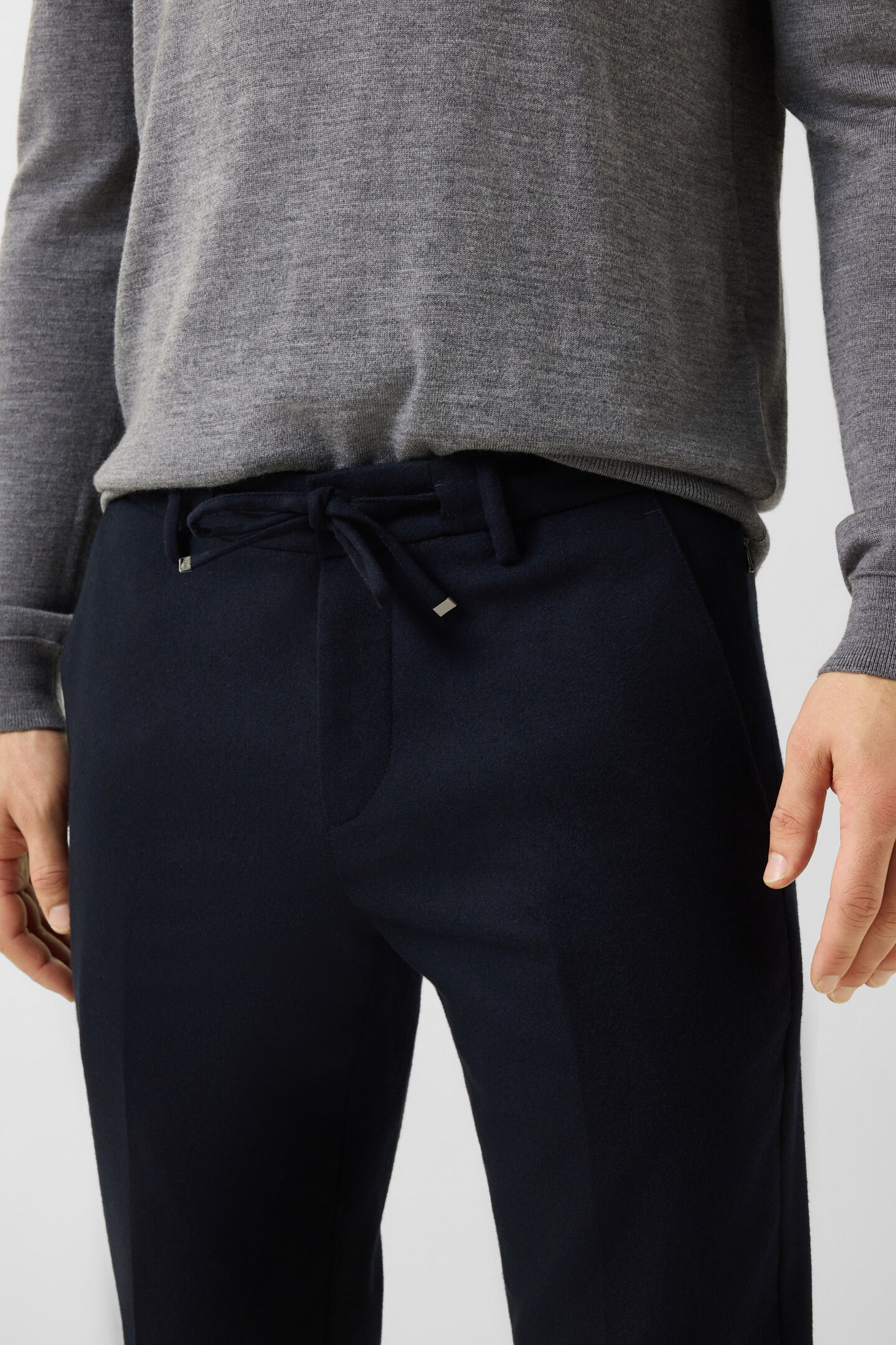 Riley Business wool mix pants Navy
