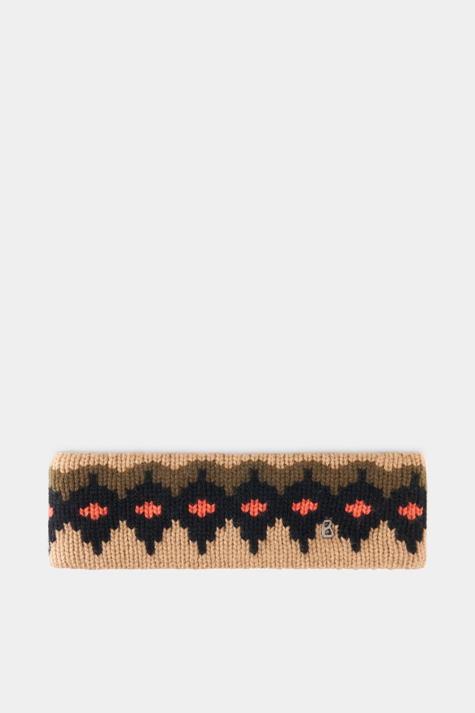 Loca cashmere headband Camel/Olive/Black