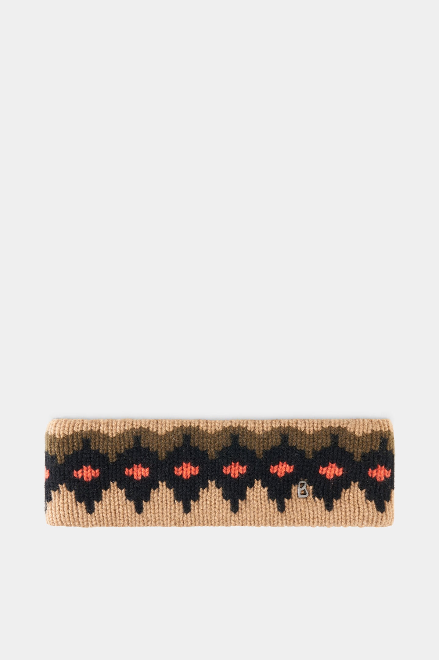 Loca cashmere headband Camel/Olive/Black