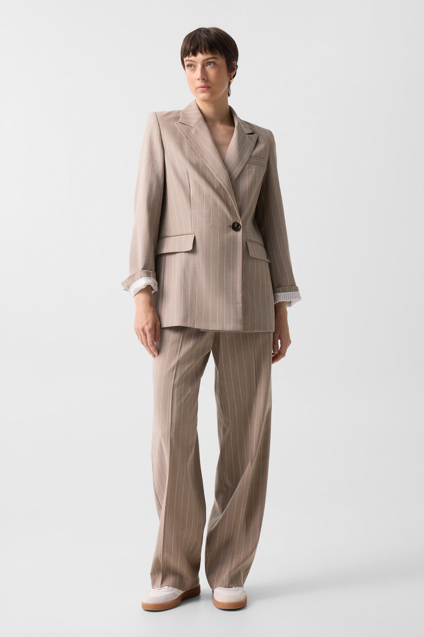 Schurwoll-Hose Joya Camel