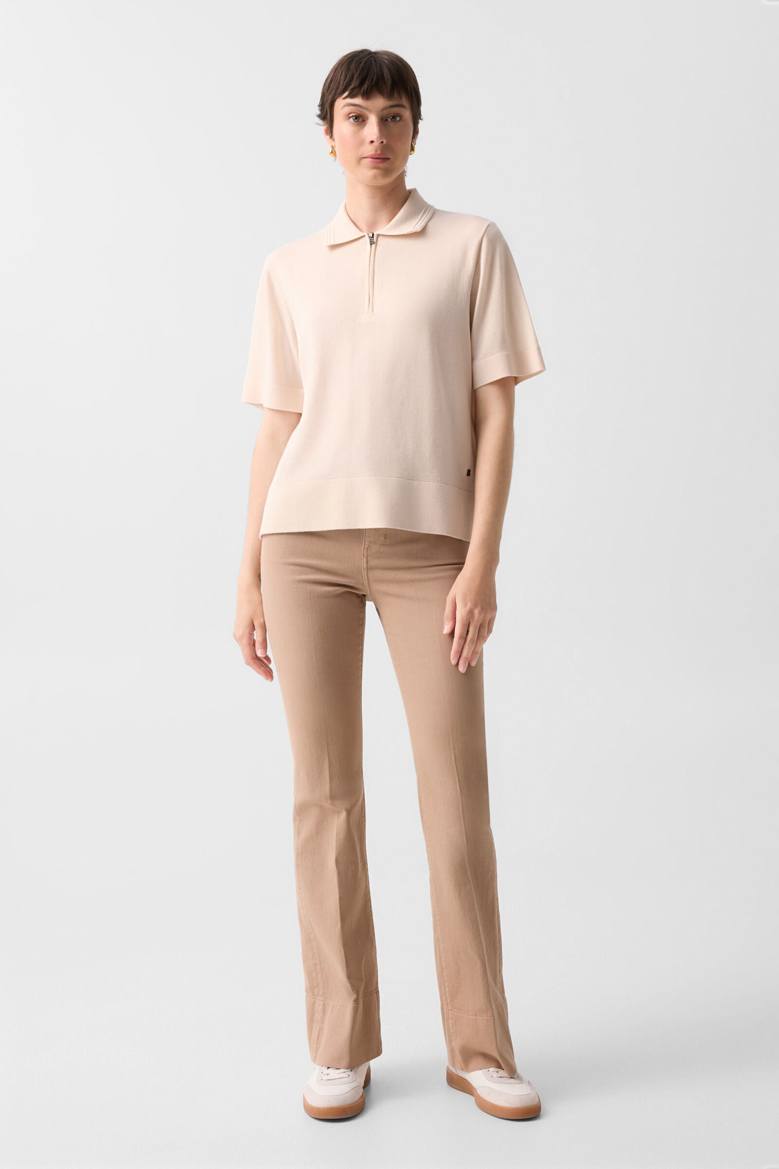 Flared fit jeans Devin Camel