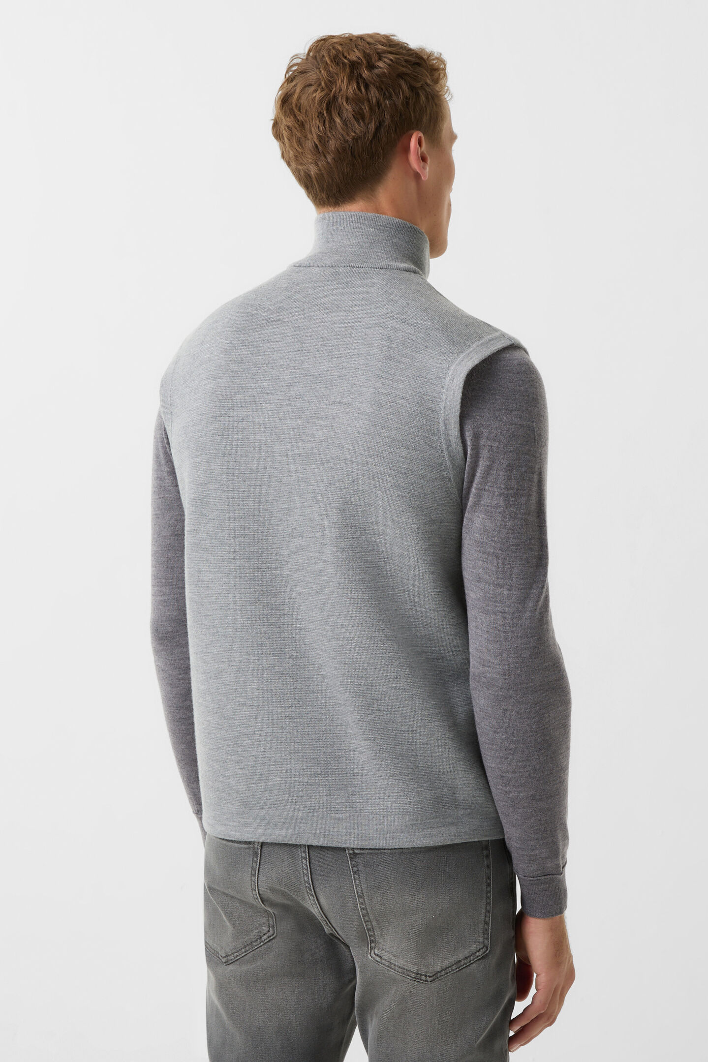 Lavin knitted waistcoat Light grey
