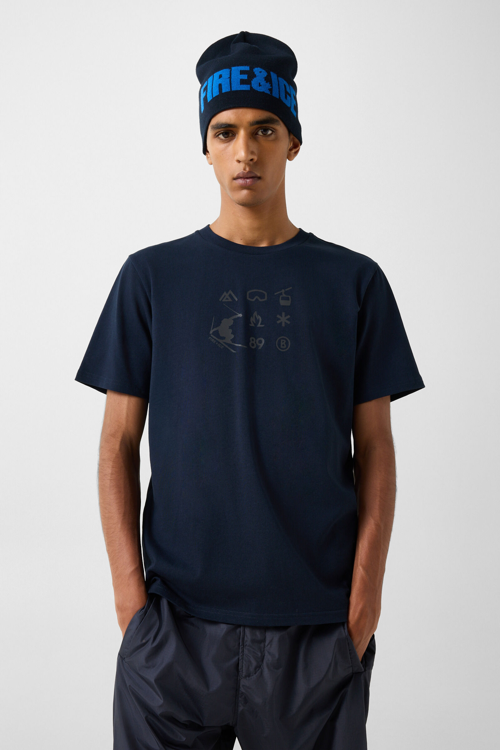 Mick Cotton T-shirt Navy
