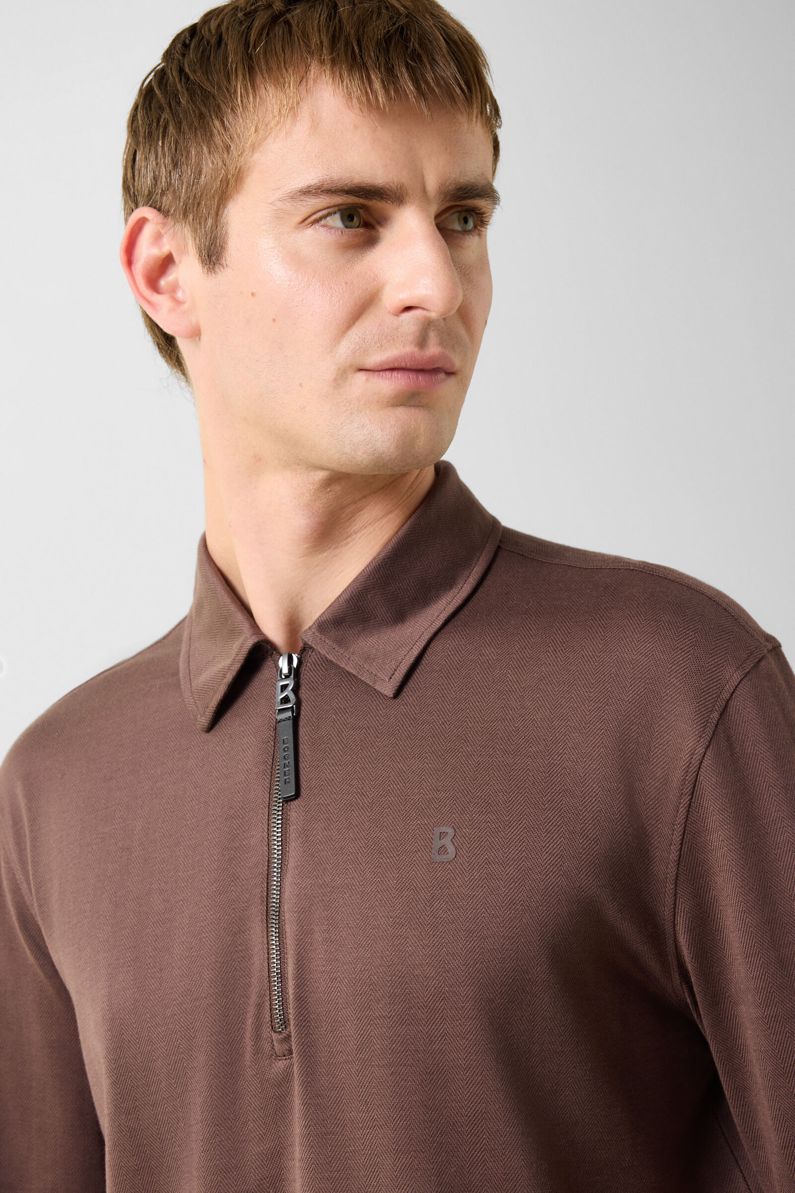 Bailey Polo Long-Sleeved Top Brown
