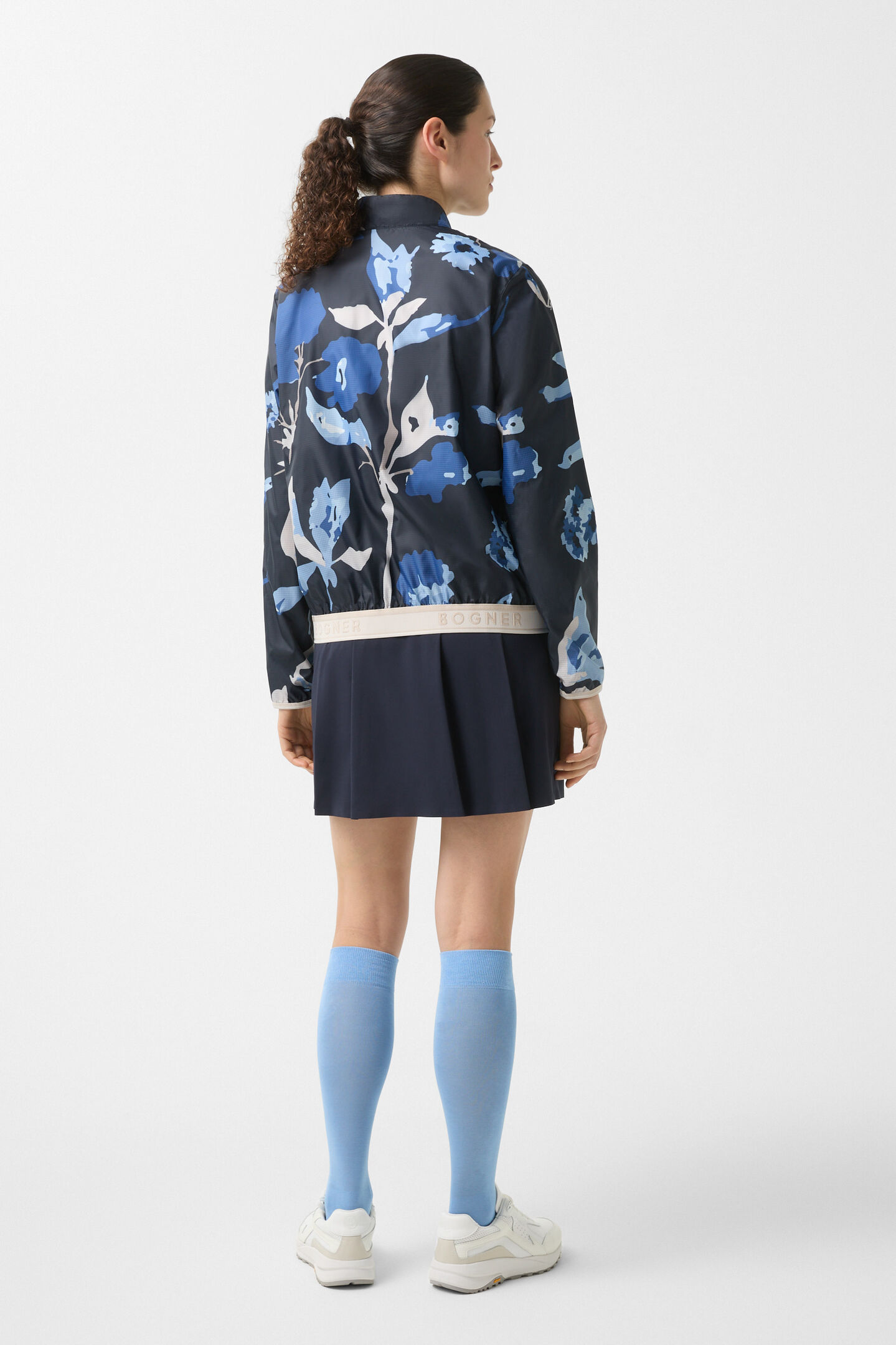 Windbreaker-Jacke Sofie Navy-Blau/Hellblau