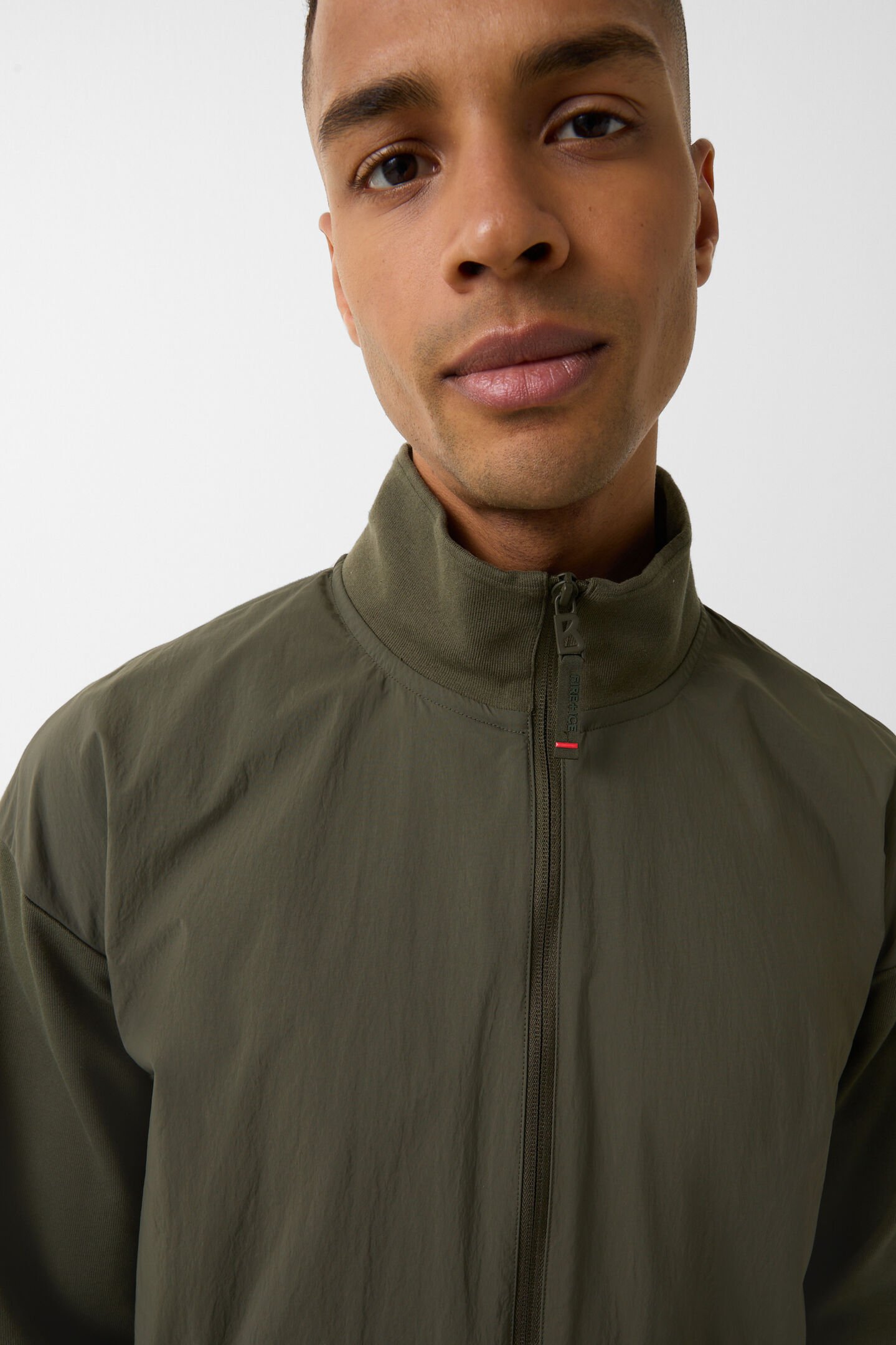 Hybrid-Sweatjacke Brody Oliv-Grün