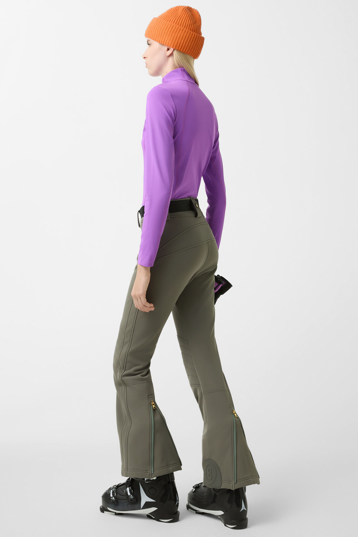 Pantalon de ski softshell Madei Vert olive