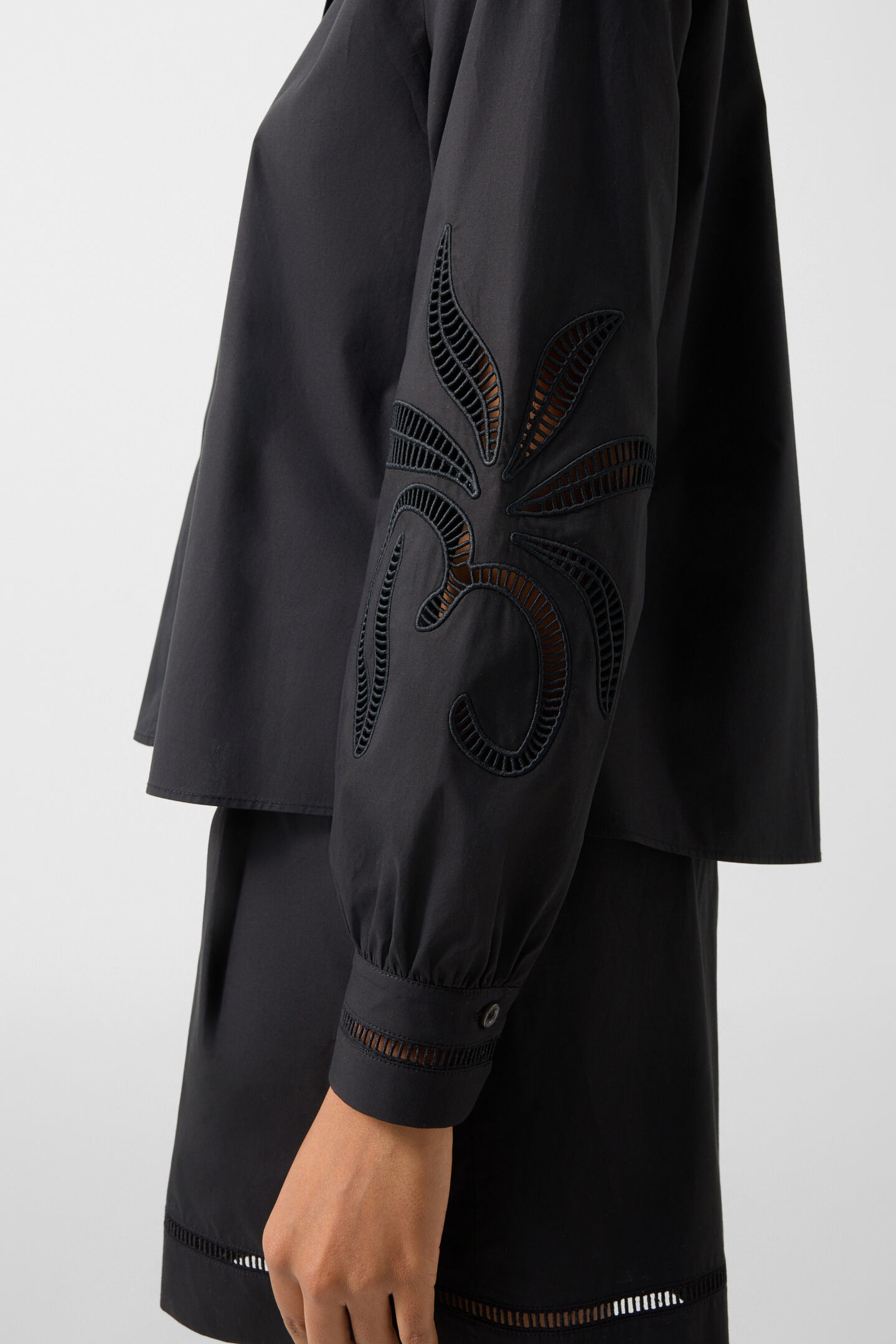 Hemdbluse Summer Schwarz