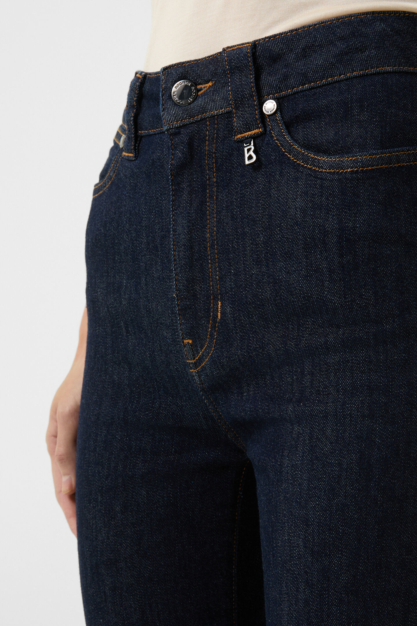 Flared Fit Jeans Devin Dark Denim Blue