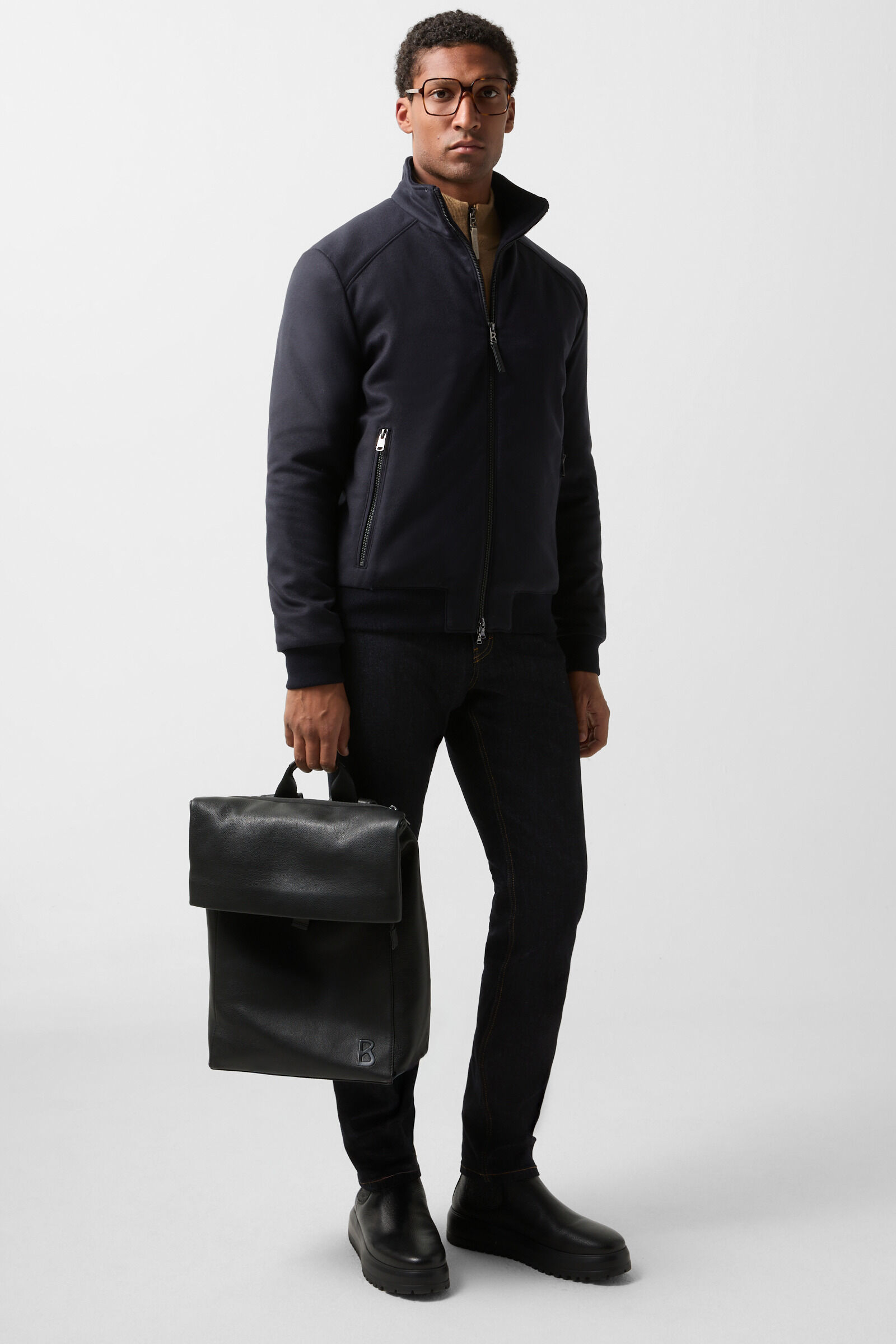 Dexter gebreid vest Kameel