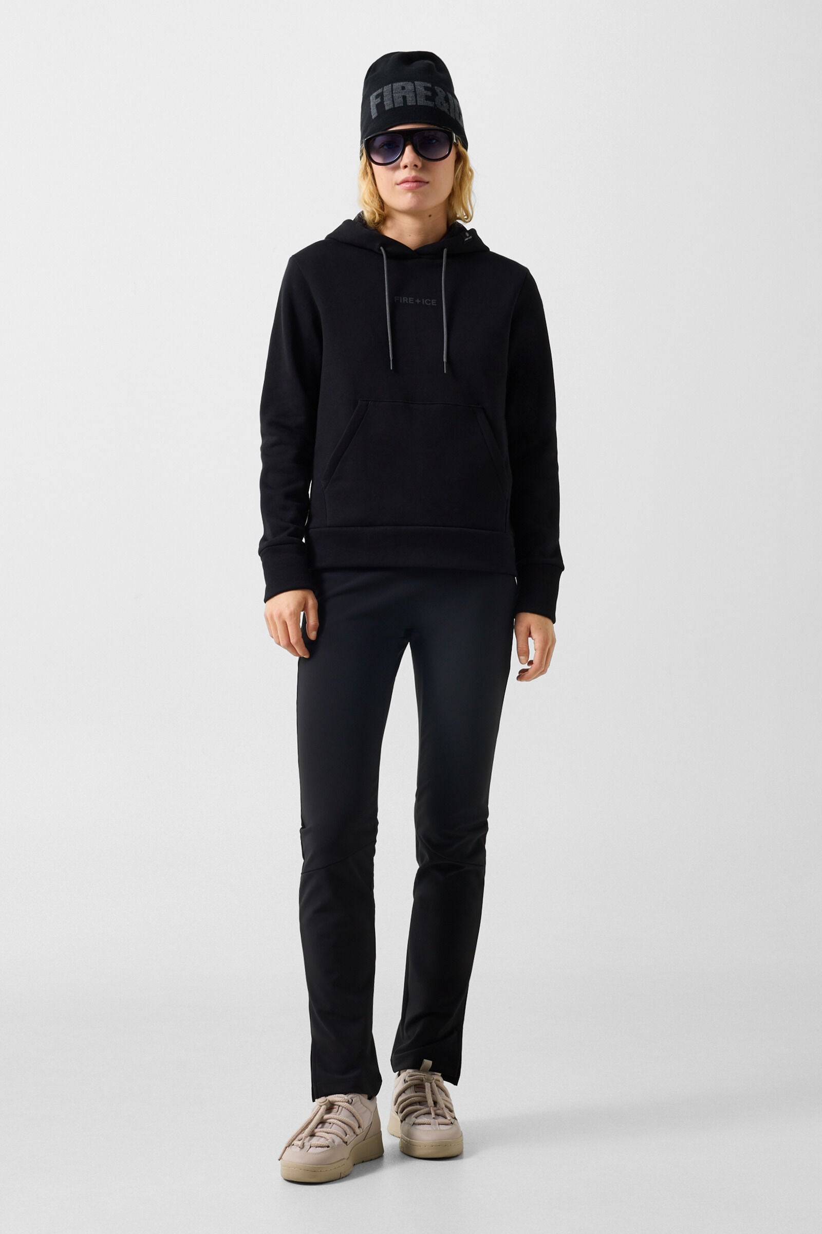 Nila cotton hoodie Black