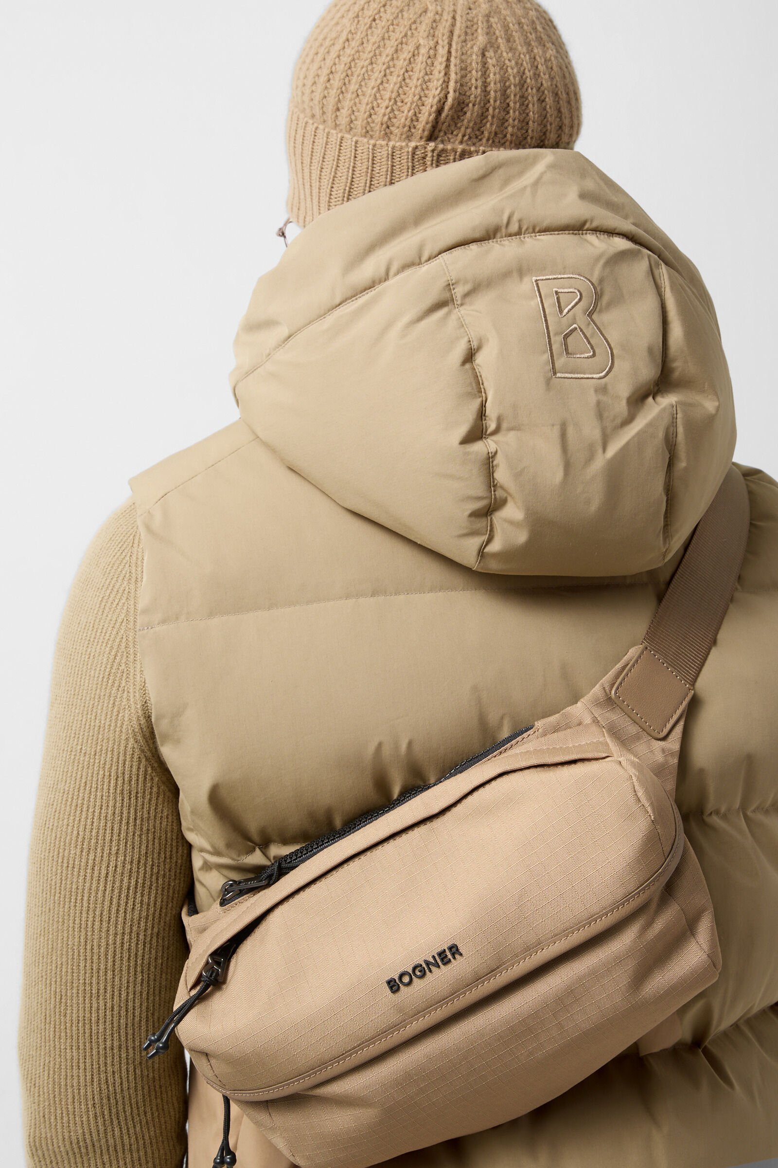 Jimmy down vest Camel
