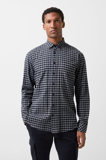 Flanell-Hemd Timt Navy-Blau/Grau Flanell-Hemd Timt Navy-Blau/Grau