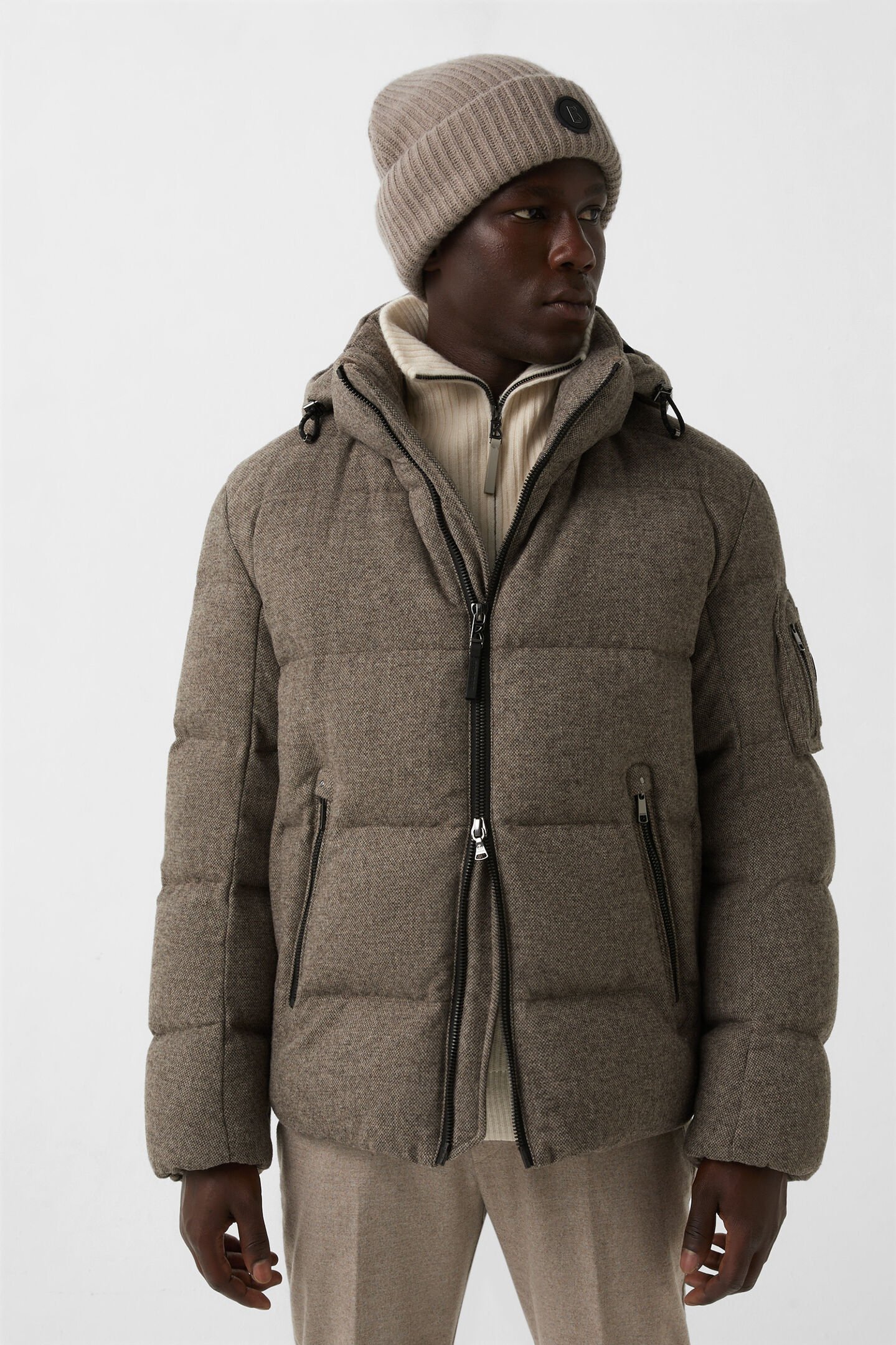 Jamy down jacket Taupe