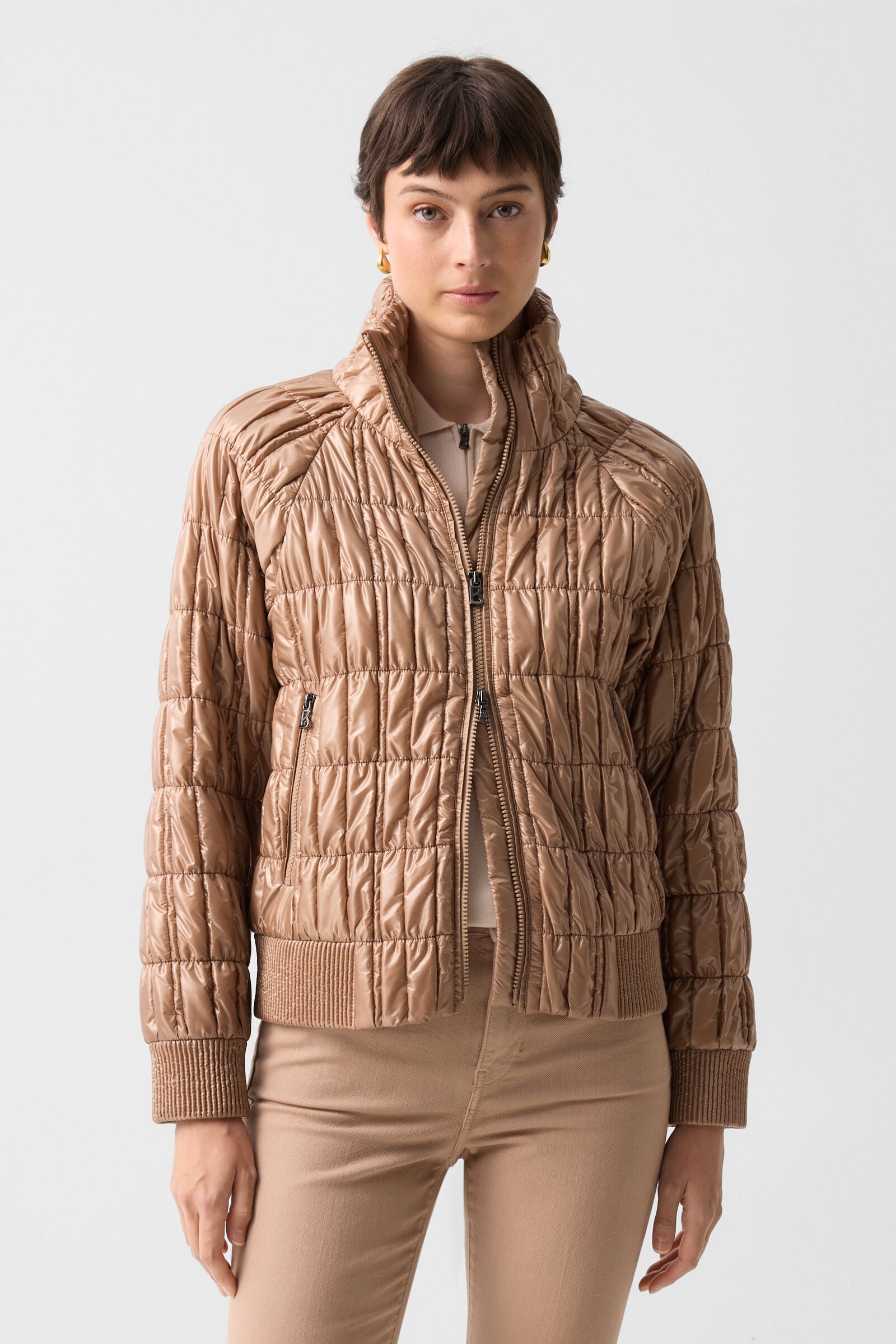 Sherry quilted jacket Camel
