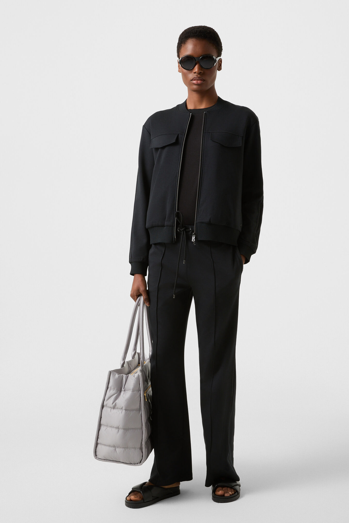 Shopper Wallis Tessuto Maylin Grau