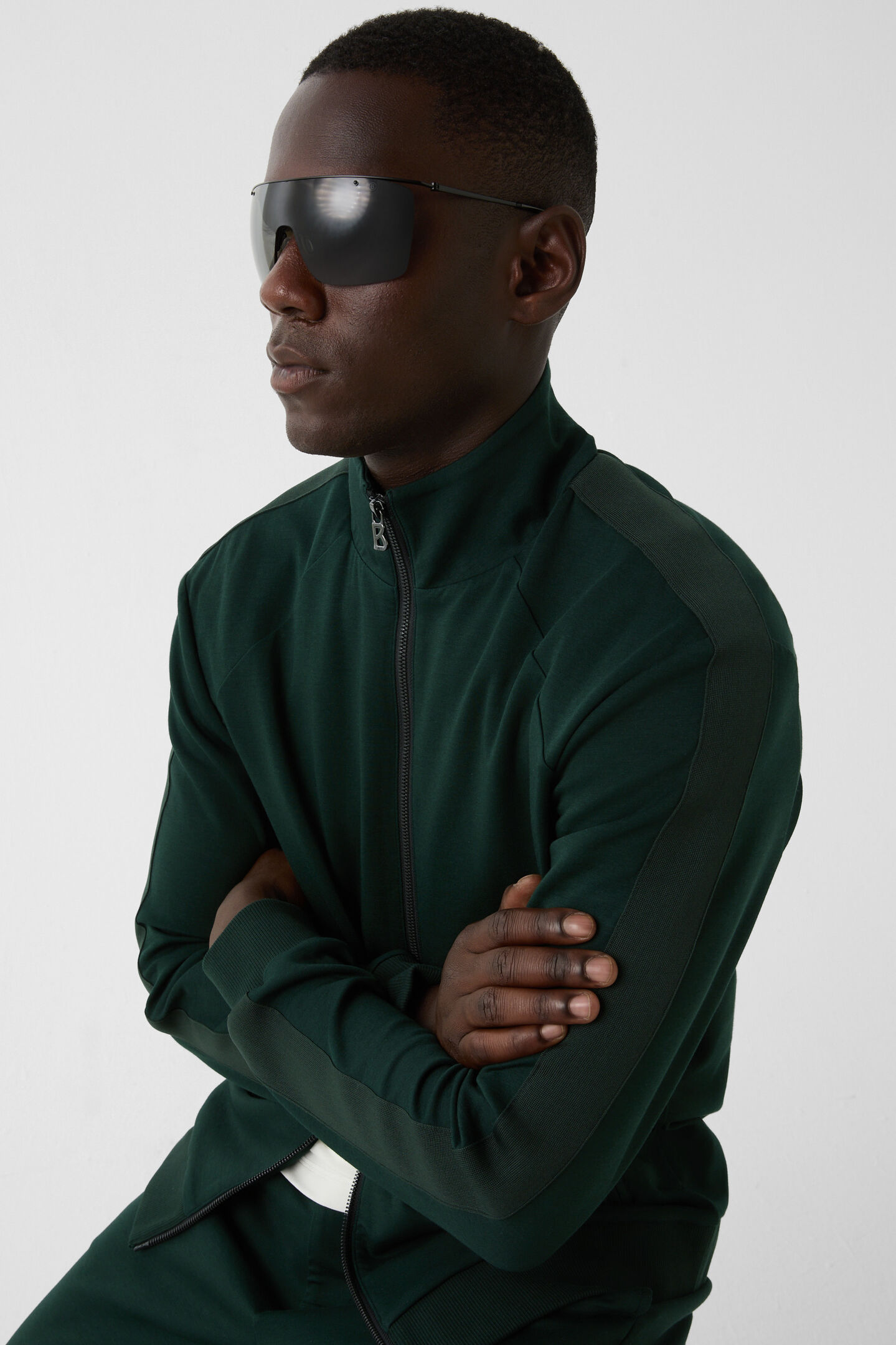 Severin jersey jacket Dark green