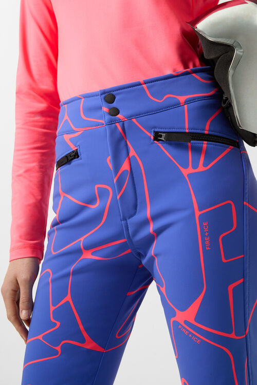 Skihose Ireen Blau/Pink