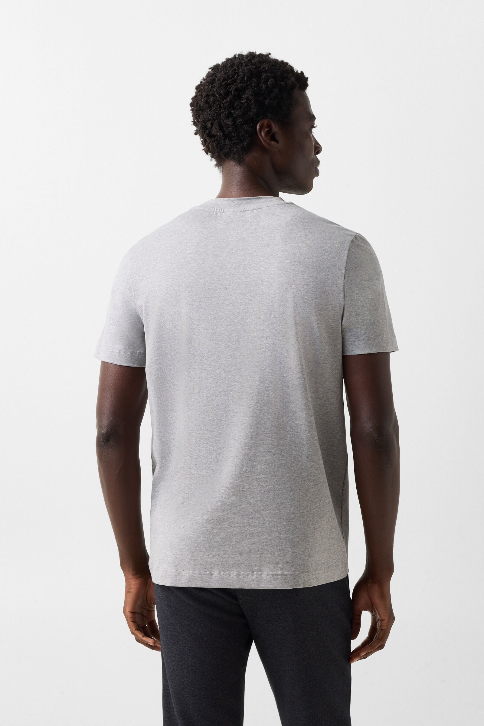 Ryan cotton-blend T-shirt Grey