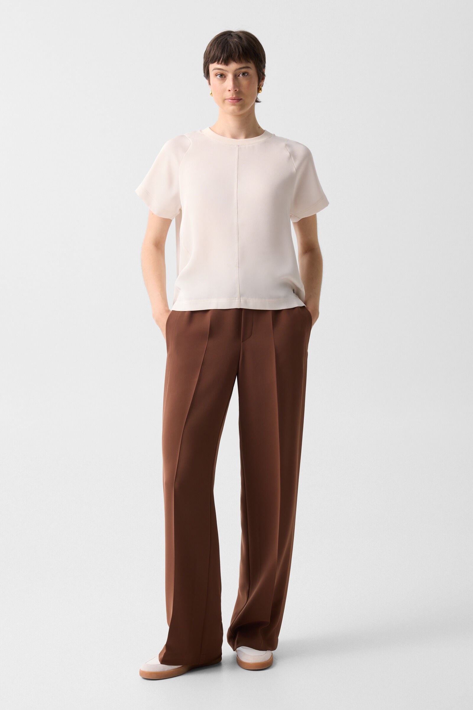 Dakota satin shirt Cream