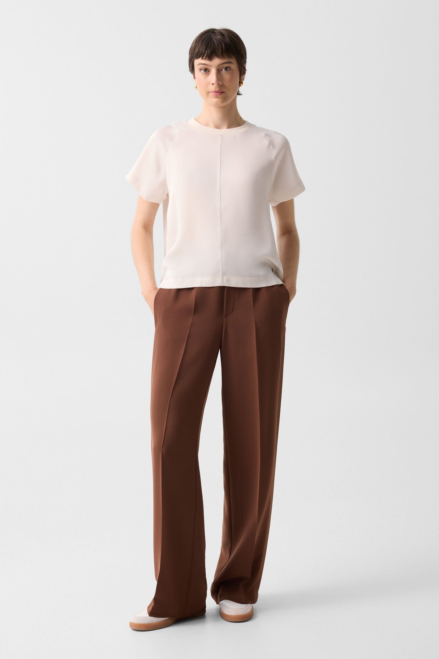 Dakota satin shirt Cream