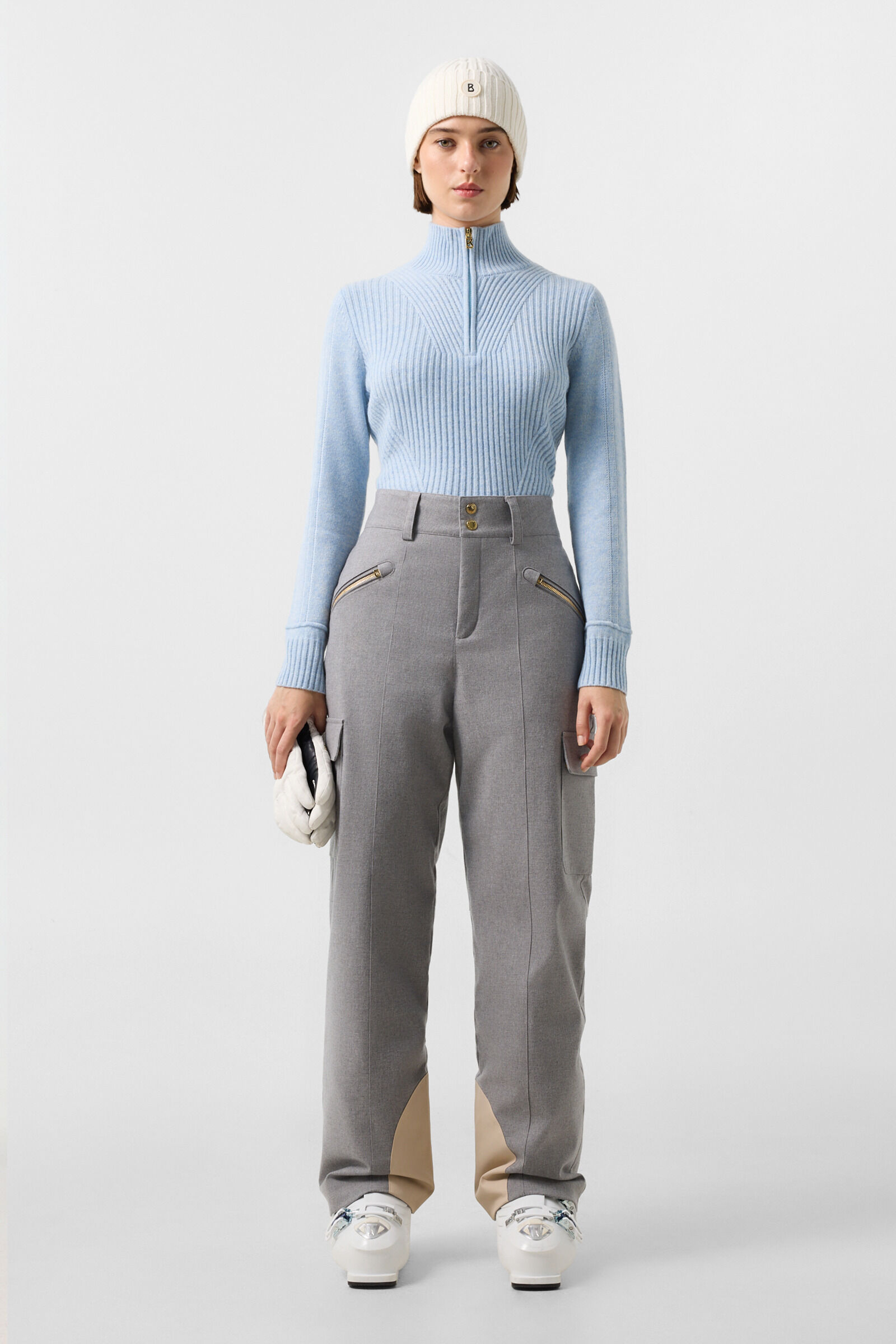 Lunia Flannel Ski Trousers Grey