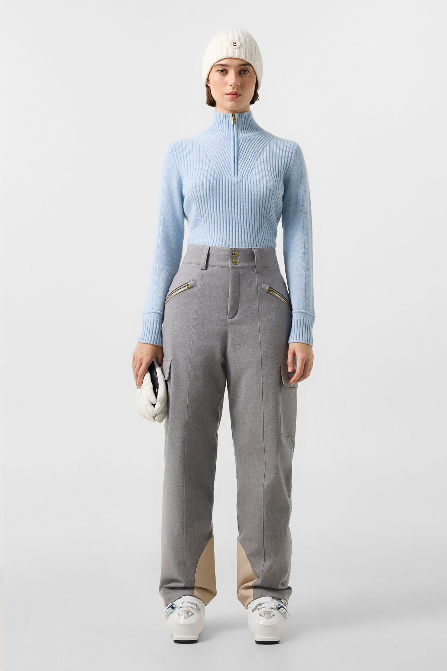 Lunia Flannel Ski Trousers Grey