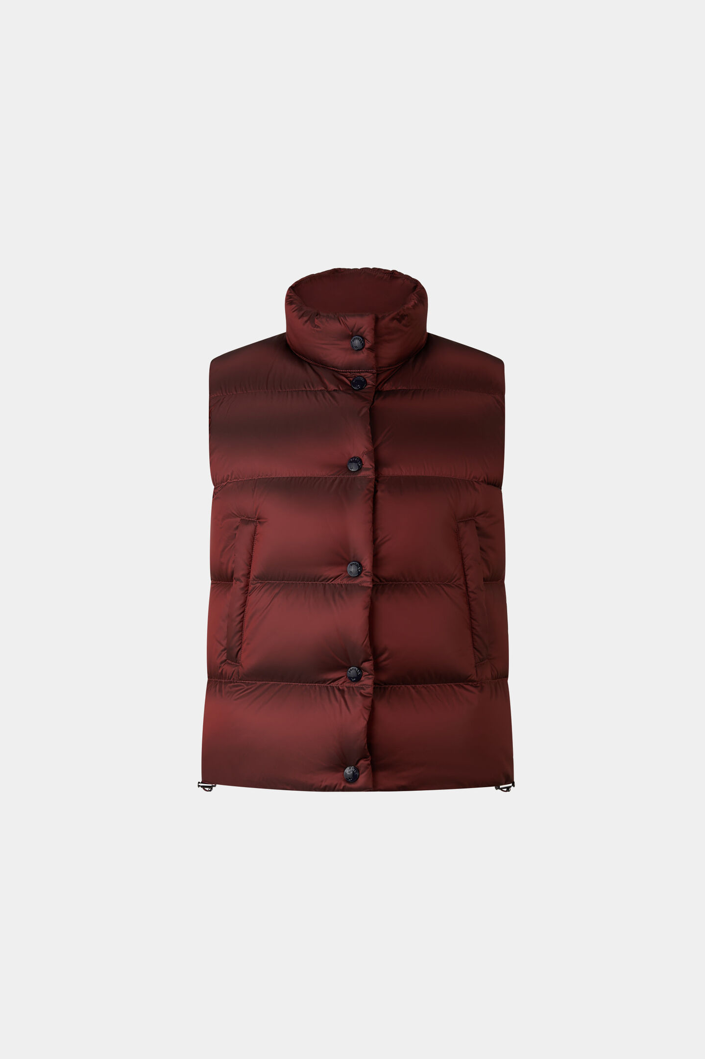 Orely down waistcoat Wine red