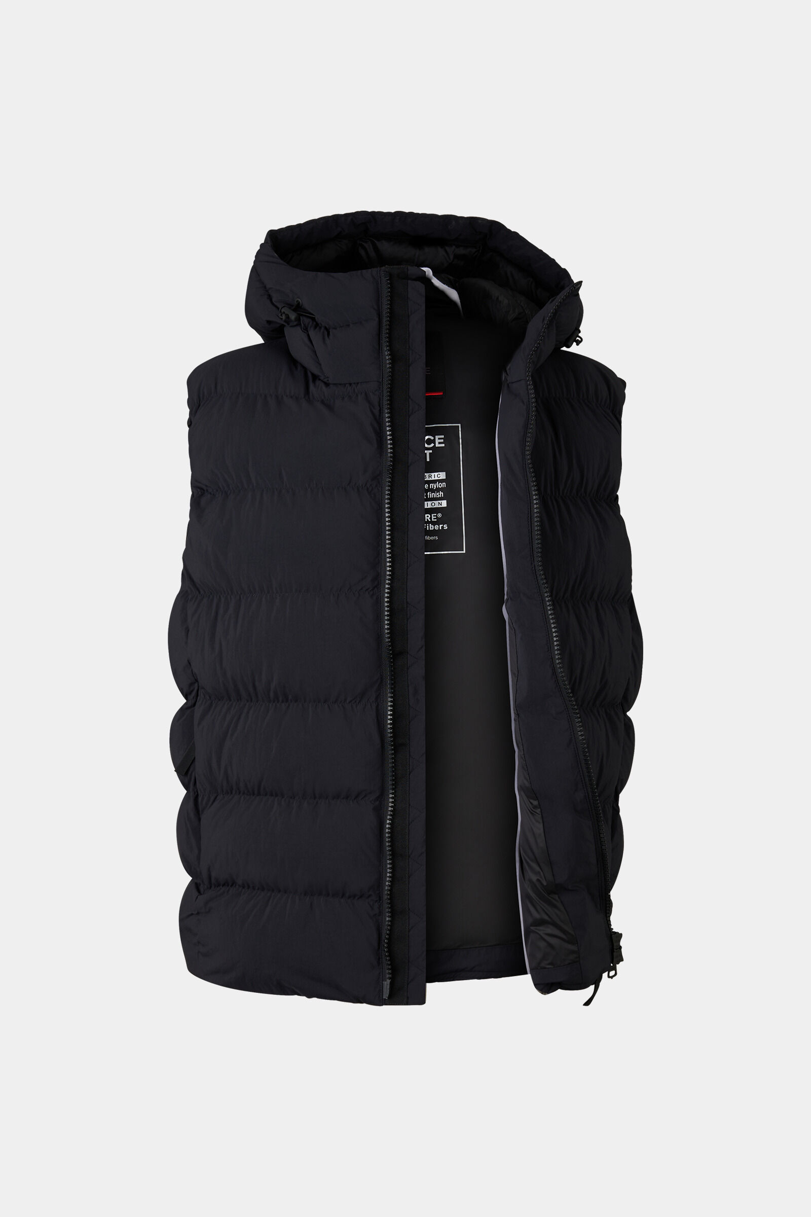 Howard quilted waistcoat Black