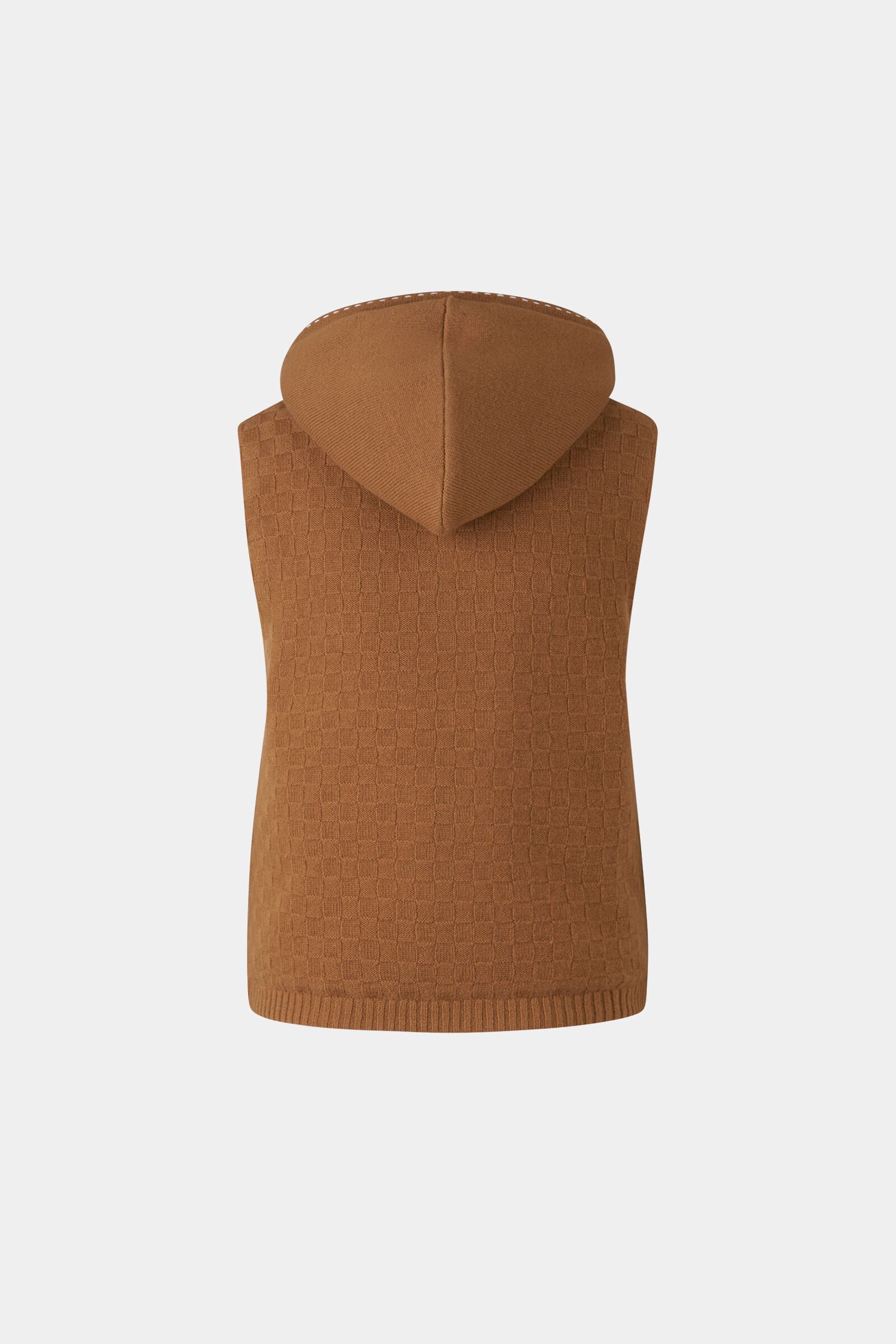 Lissity knitted quilted waistcoat Camel