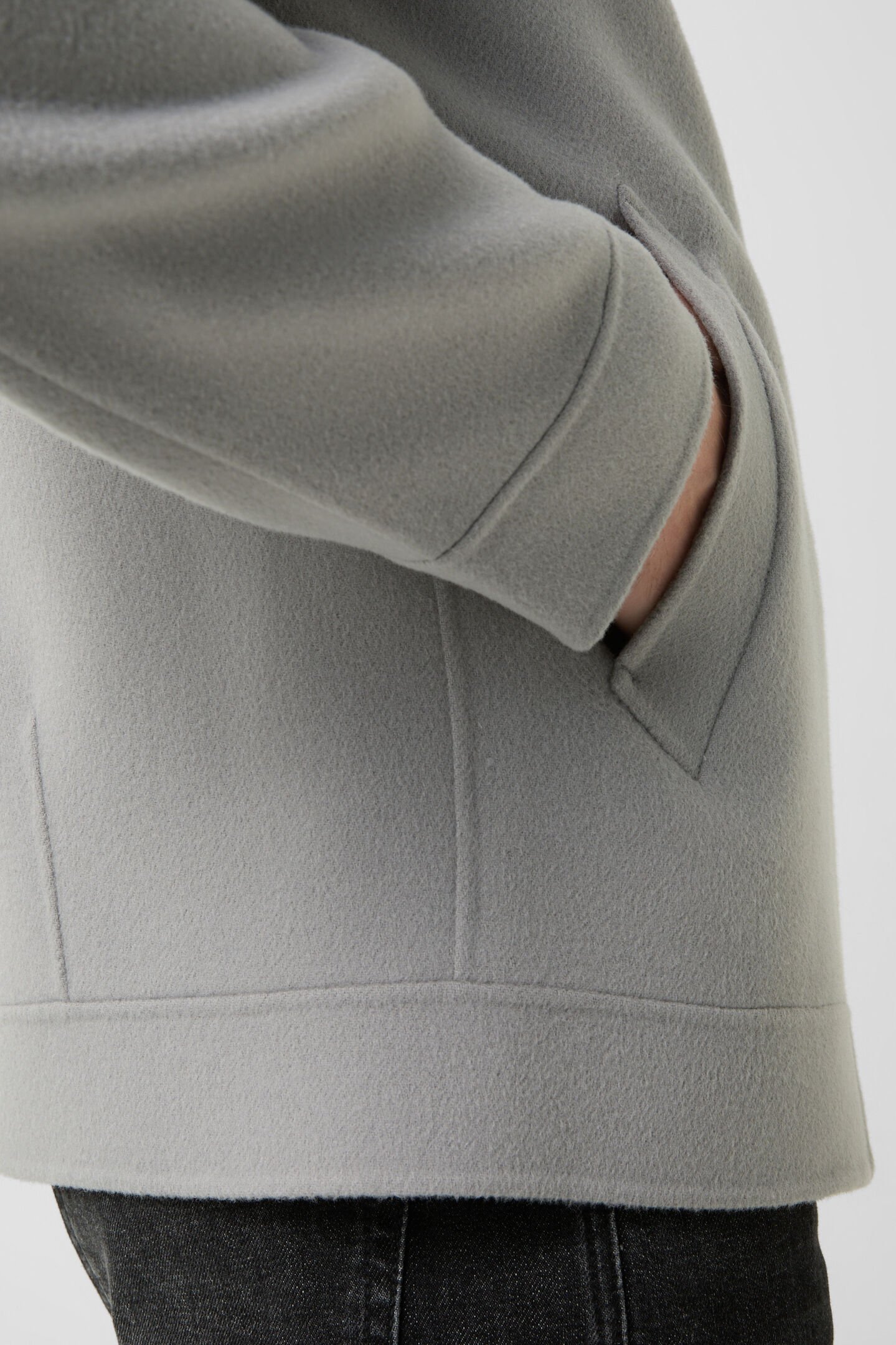 Doubleface blouson Brice Light gray