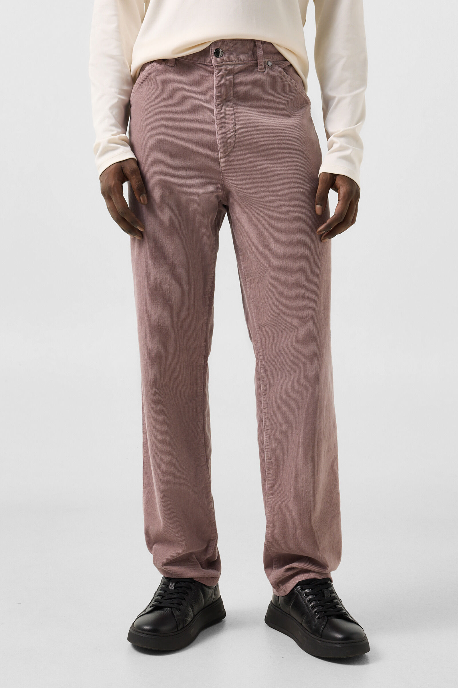 Travis corduroy trousers Mauve