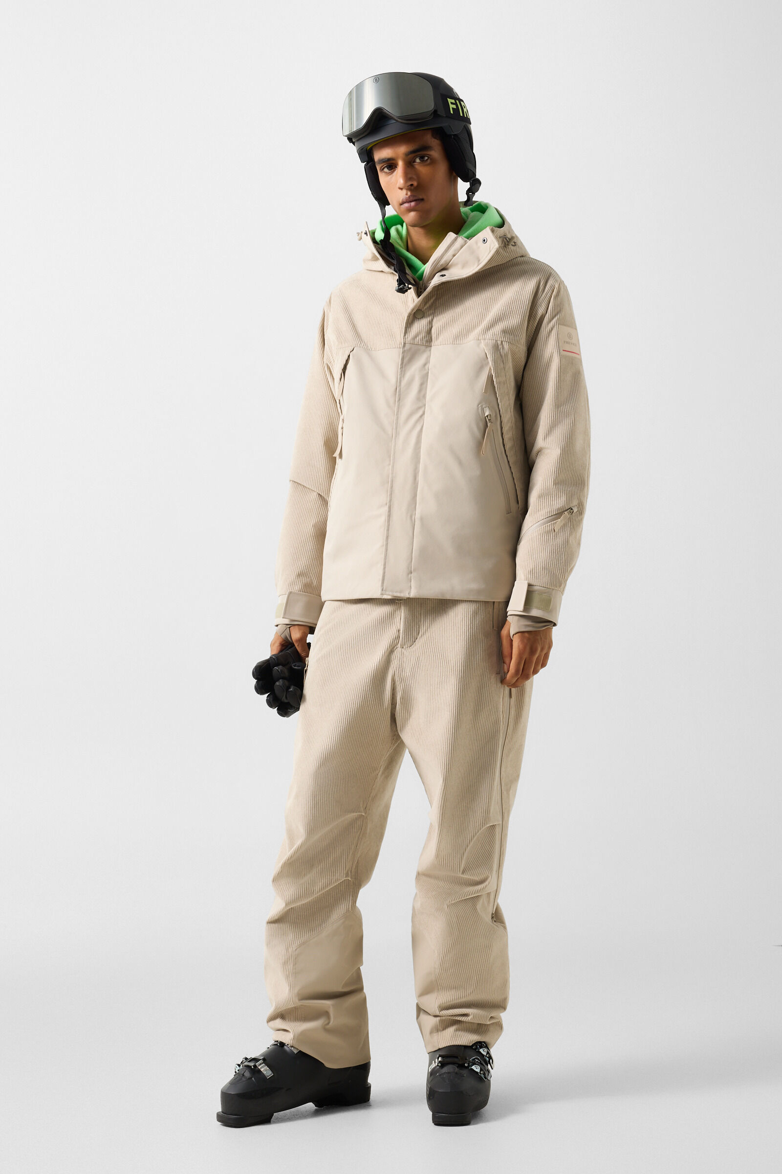 Ilario Fleece Hoodie Neon green