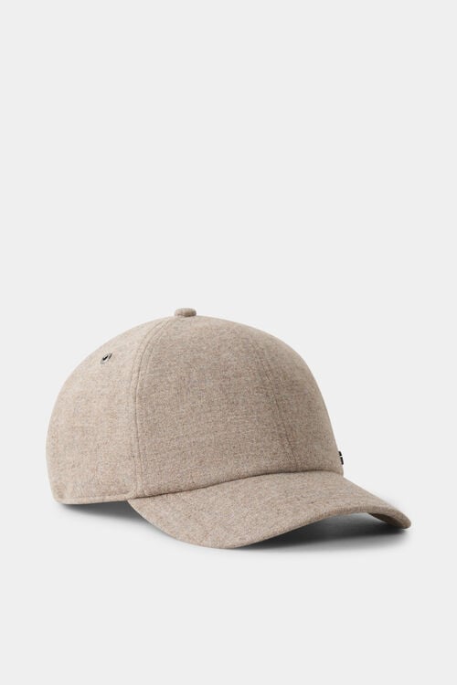Flanell-Cap Ralf Taupe