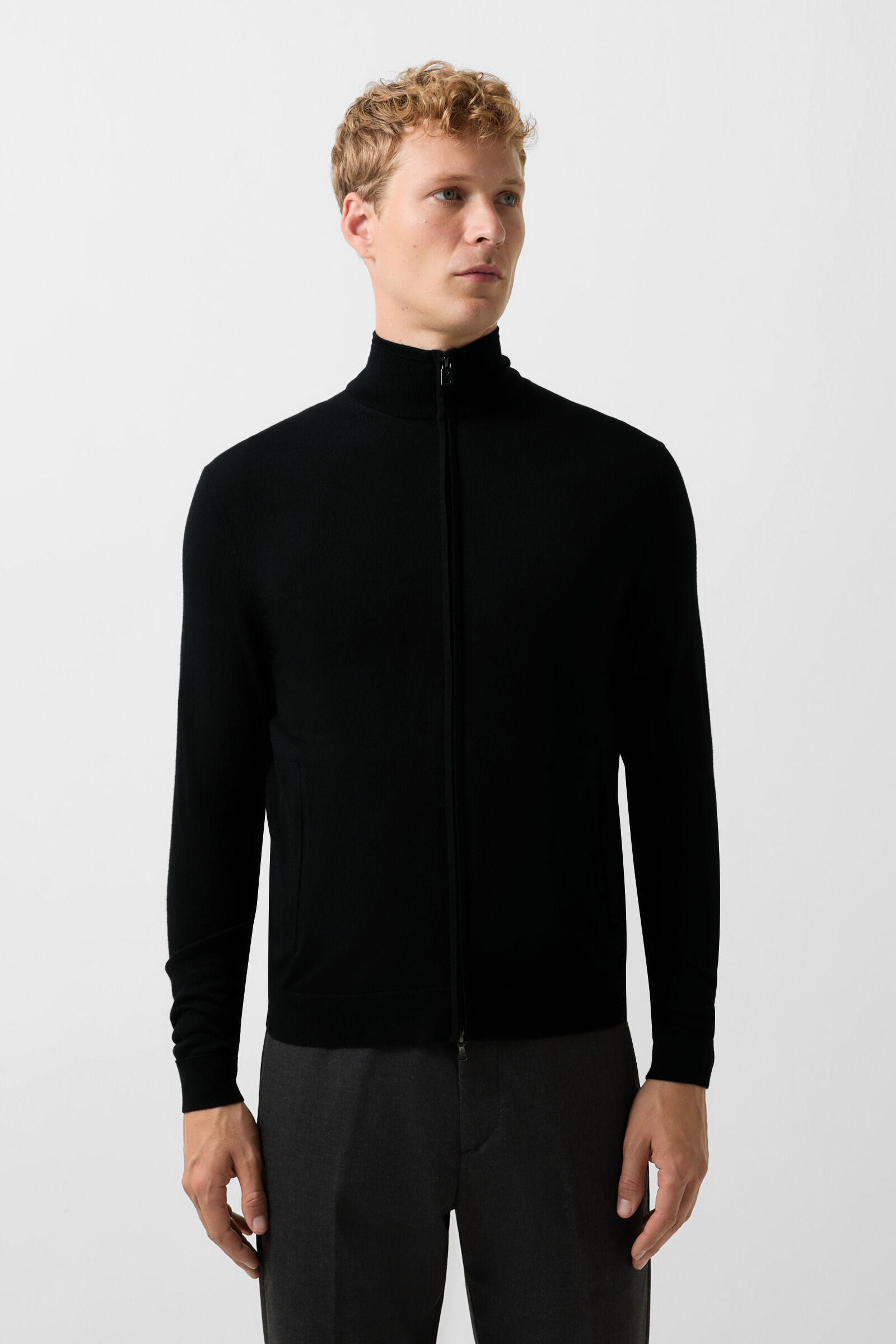 Knit jacket Oscar Black