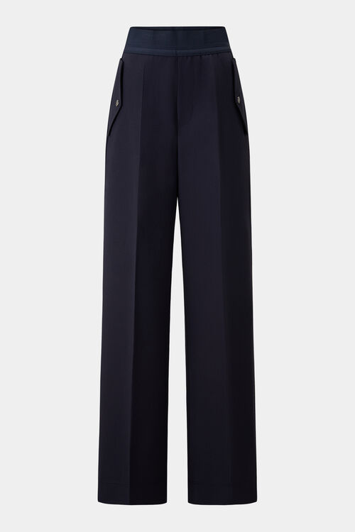 Marlenehose Ylvi Navy-Blau