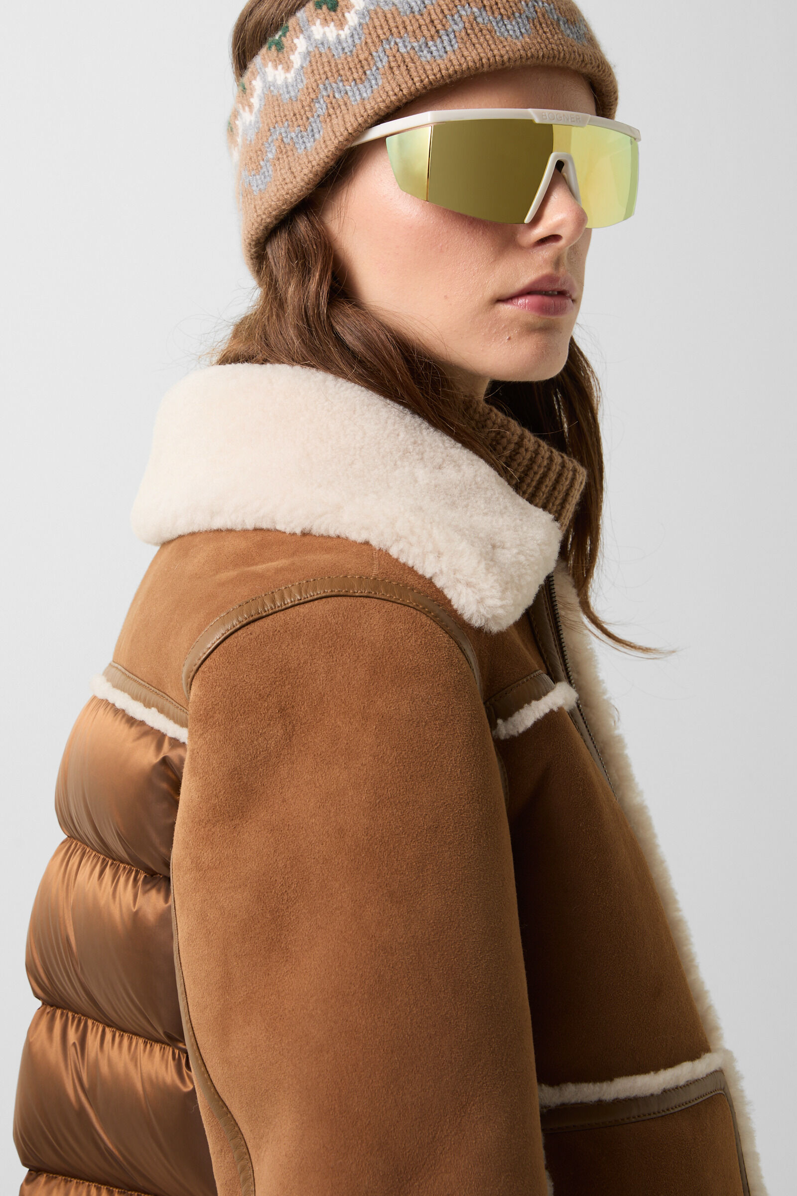 Pelina lambskin quilted jacket Camel