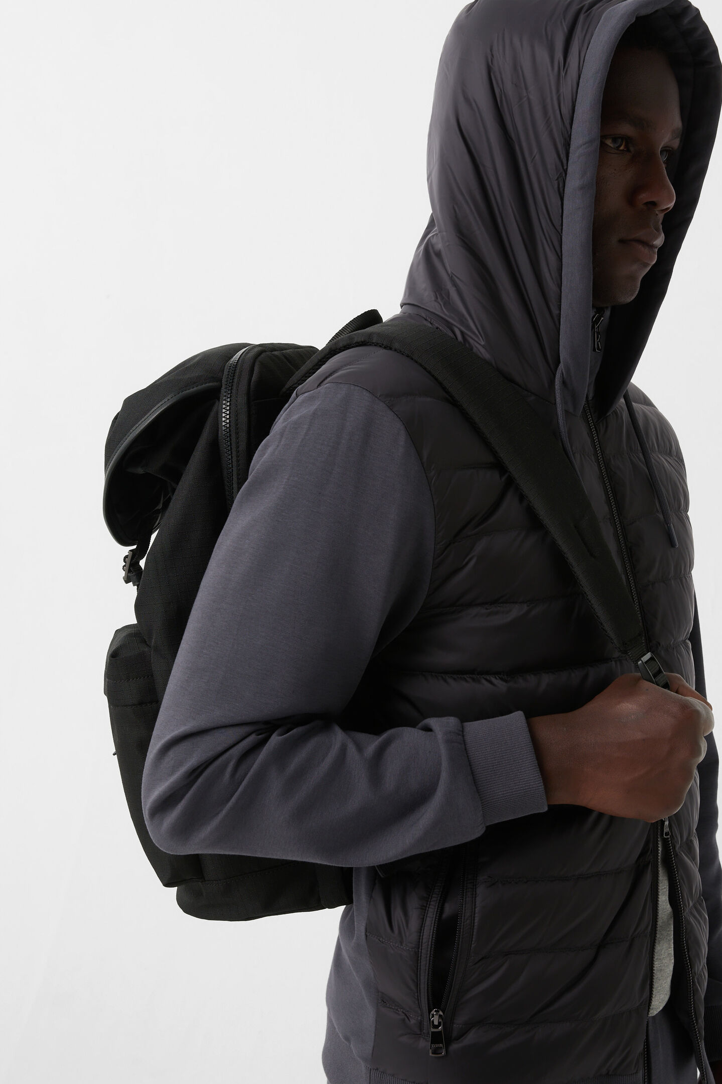 Hybrid jersey jacket Sven Anthracite