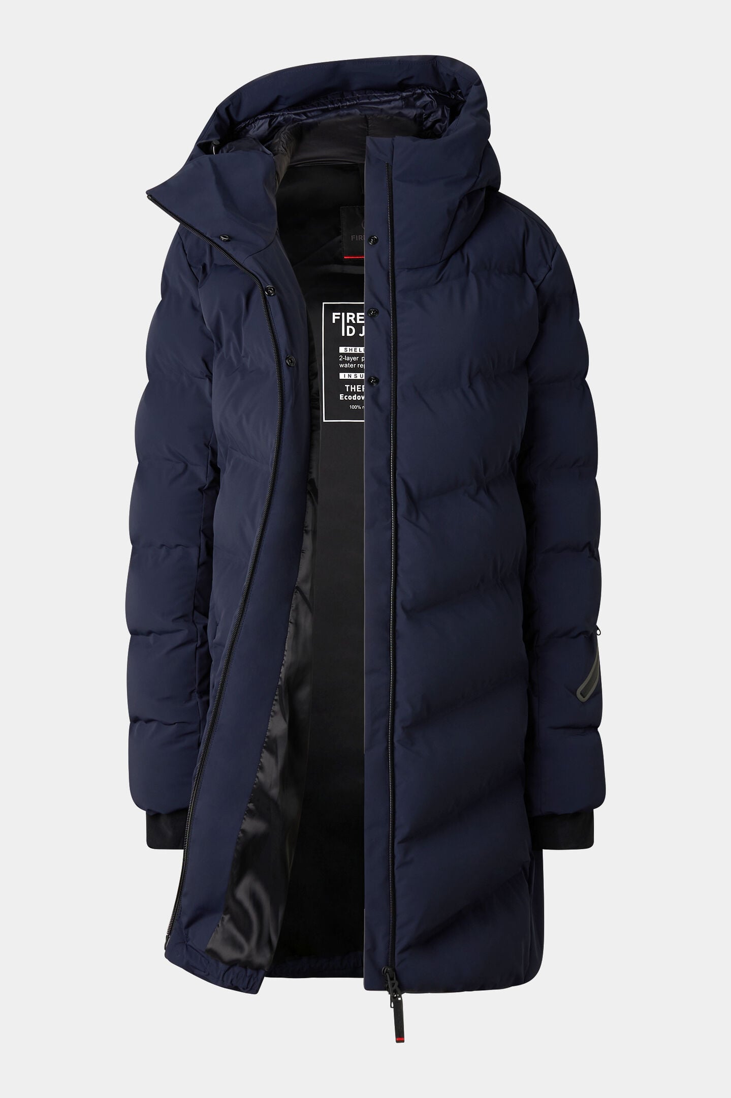 Tec-Aen quilted coat Navy