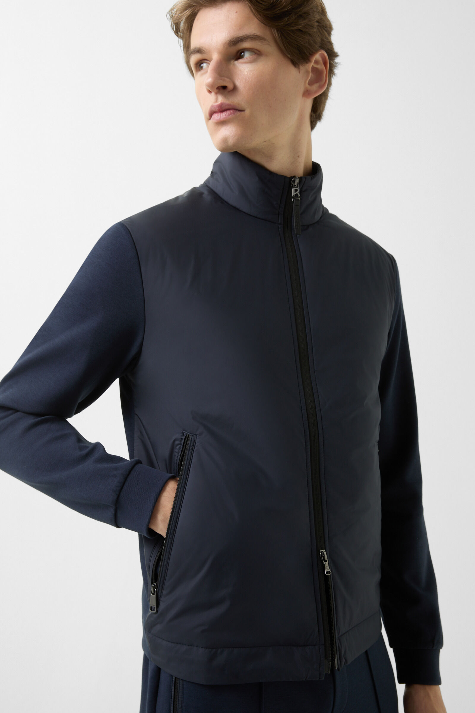 Veste de sweat hybride Rover Bleu marine