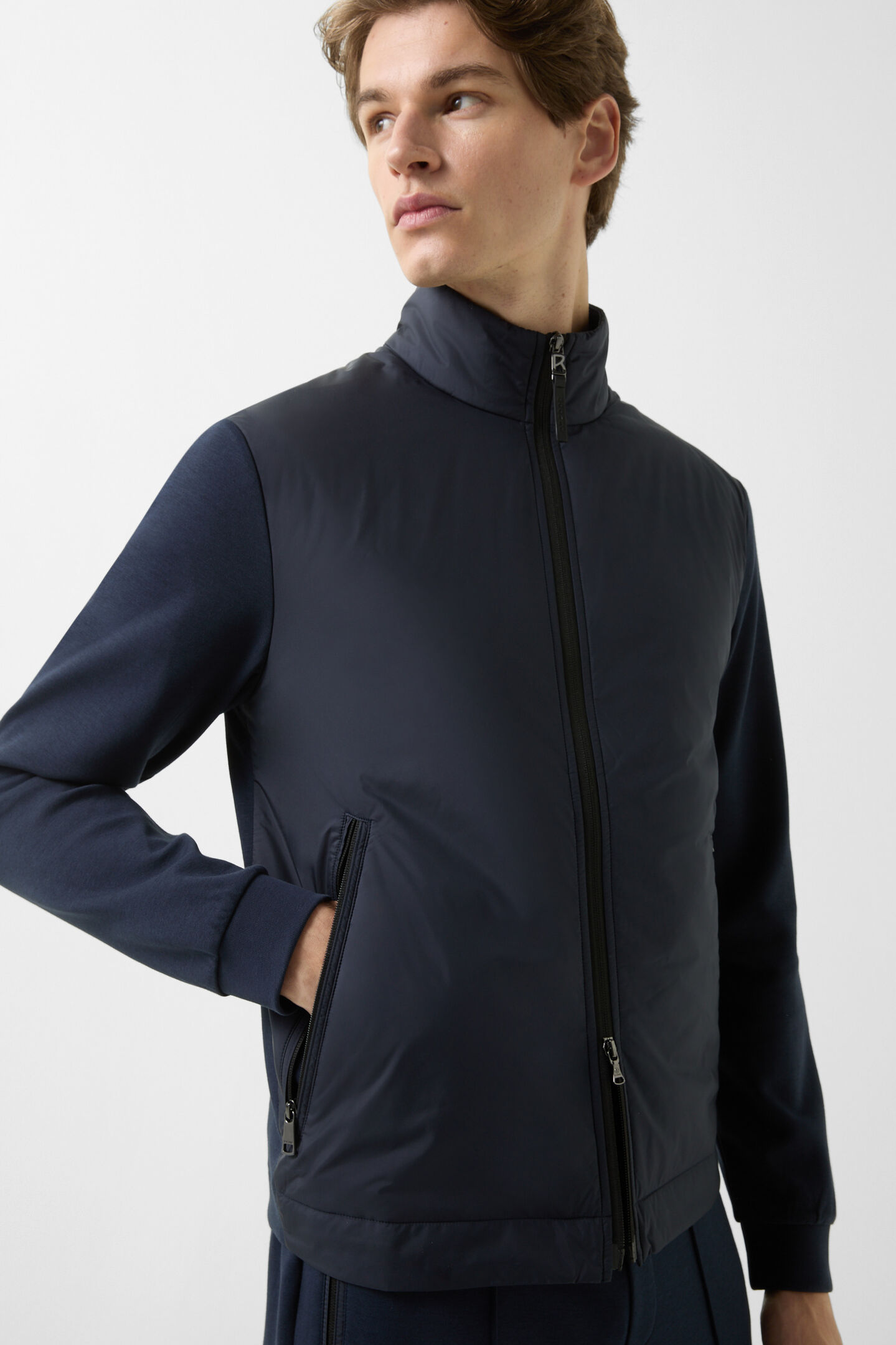 Veste de sweat hybride Rover Bleu marine
