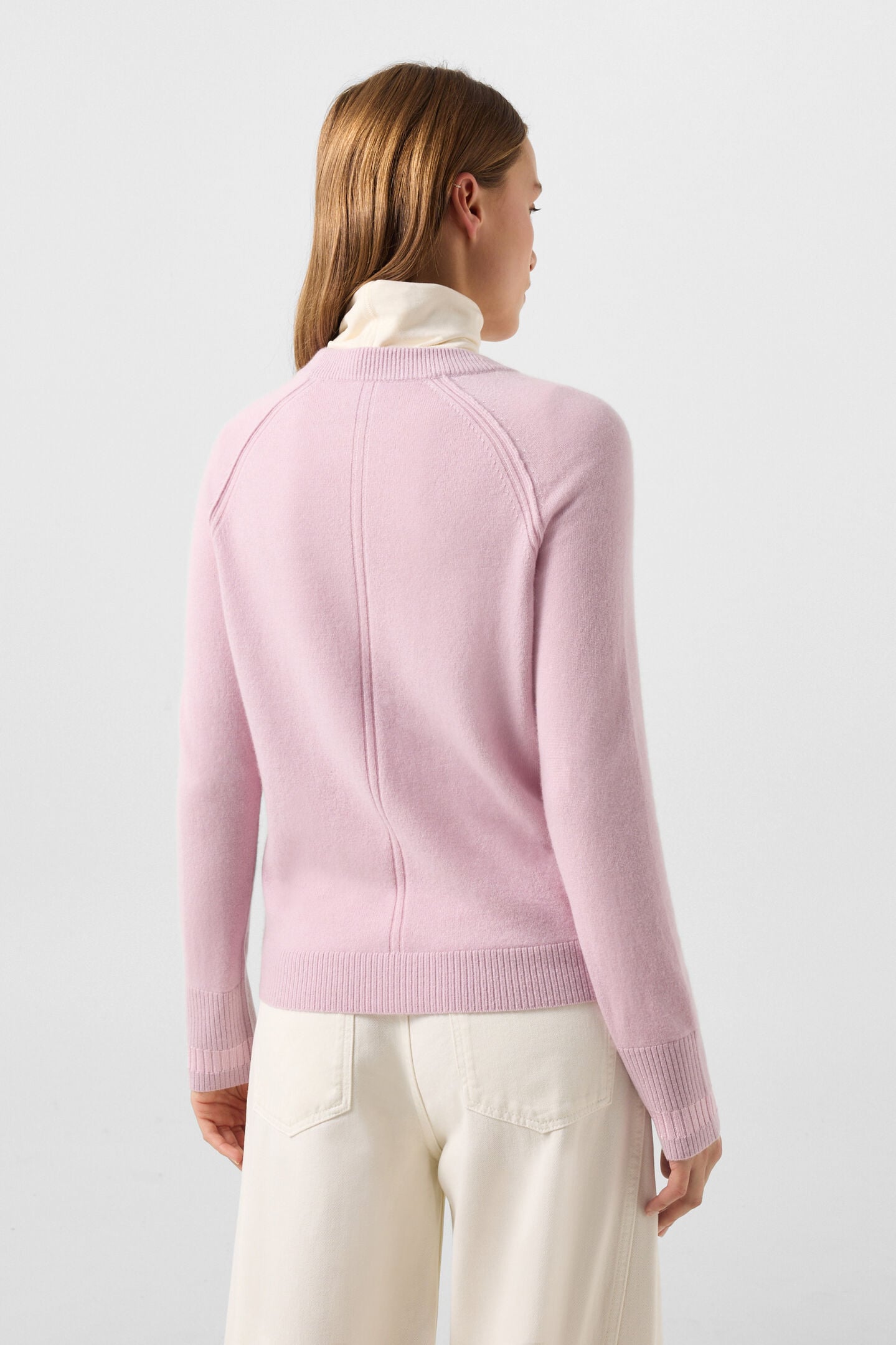 Vanessa pure new wool and cashmere jumper Ros&eacute;